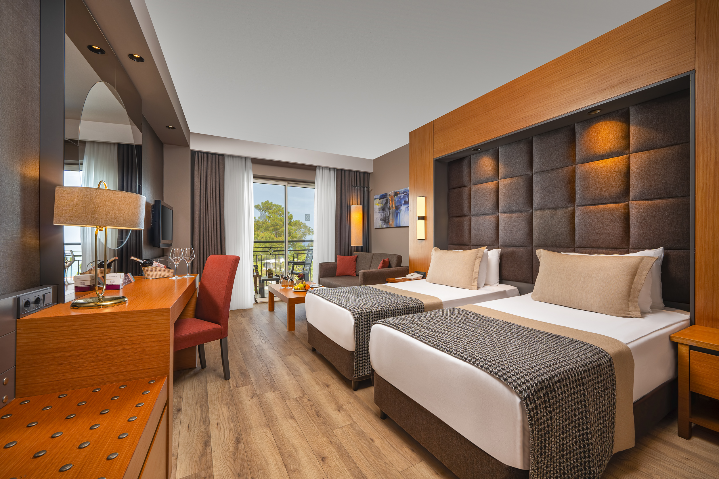 Room, Double Bed, Side Sea View