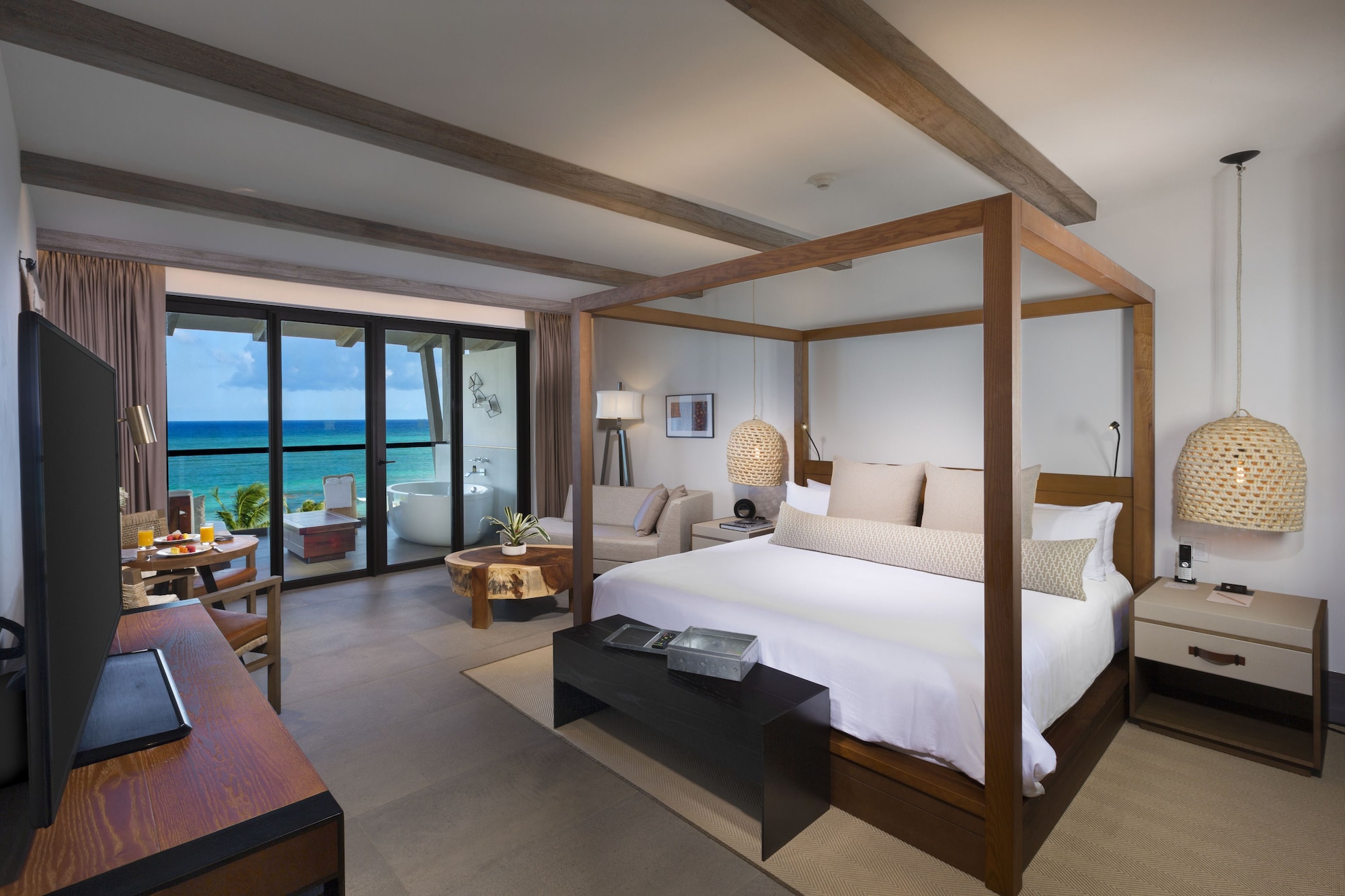 ALCOBA, KING BED, OCEAN FRONT