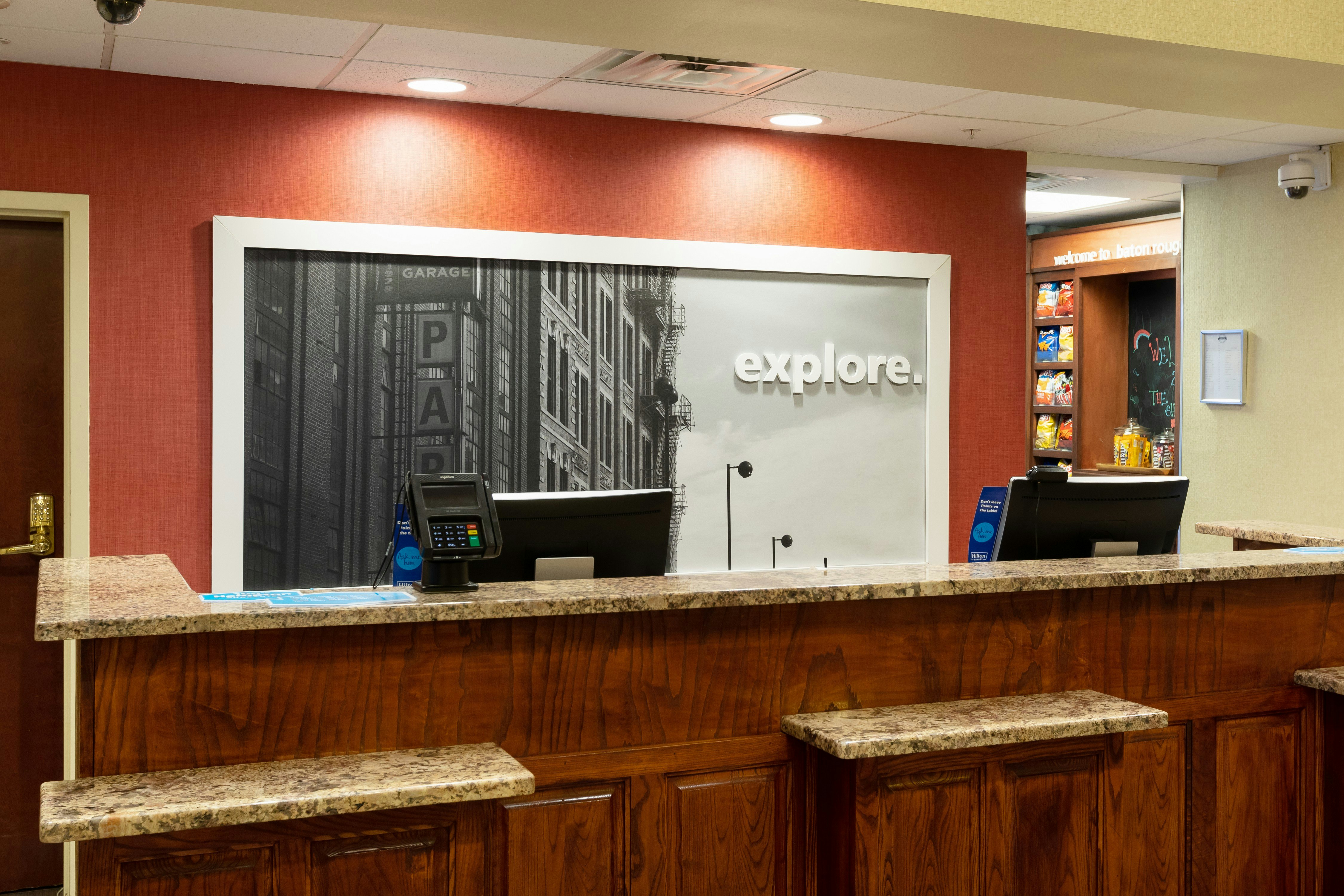 Lobby at Hampton Inn and Suites Baton Rouge I 10 East, BATON ROUGE - LA