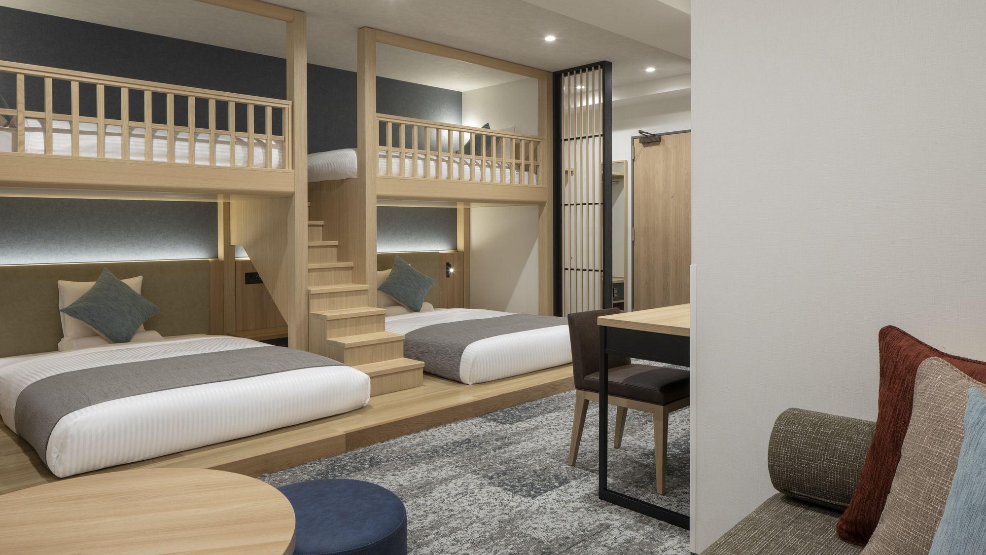Room, 4 Beds, Bunk Bed