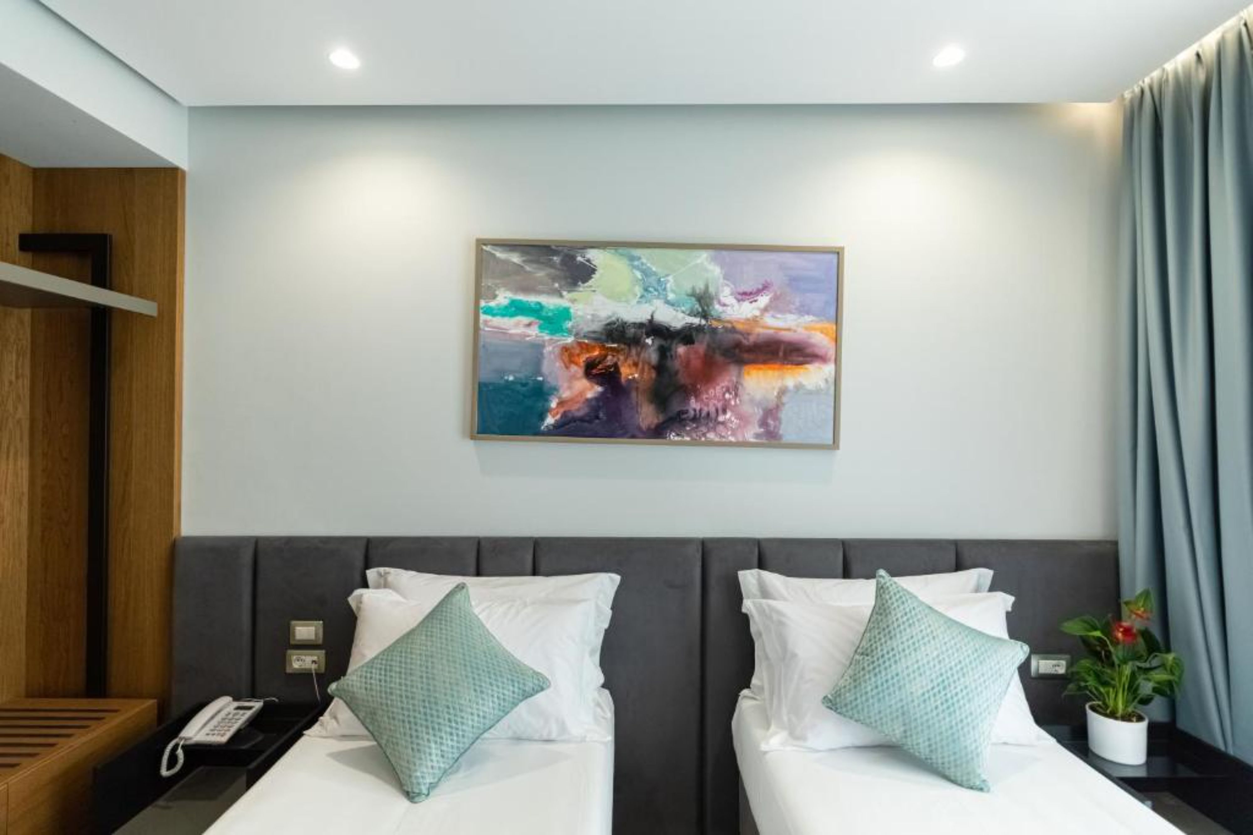 غرفة بسرير مزدوج أو سريرين منفصلين بإطلالة على الجبل، Ames Hotel & Spa 3/4