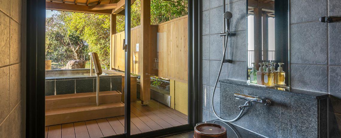 Semi Room, Japanese Western, 2 Semi Double Beds, Outdoor Bath