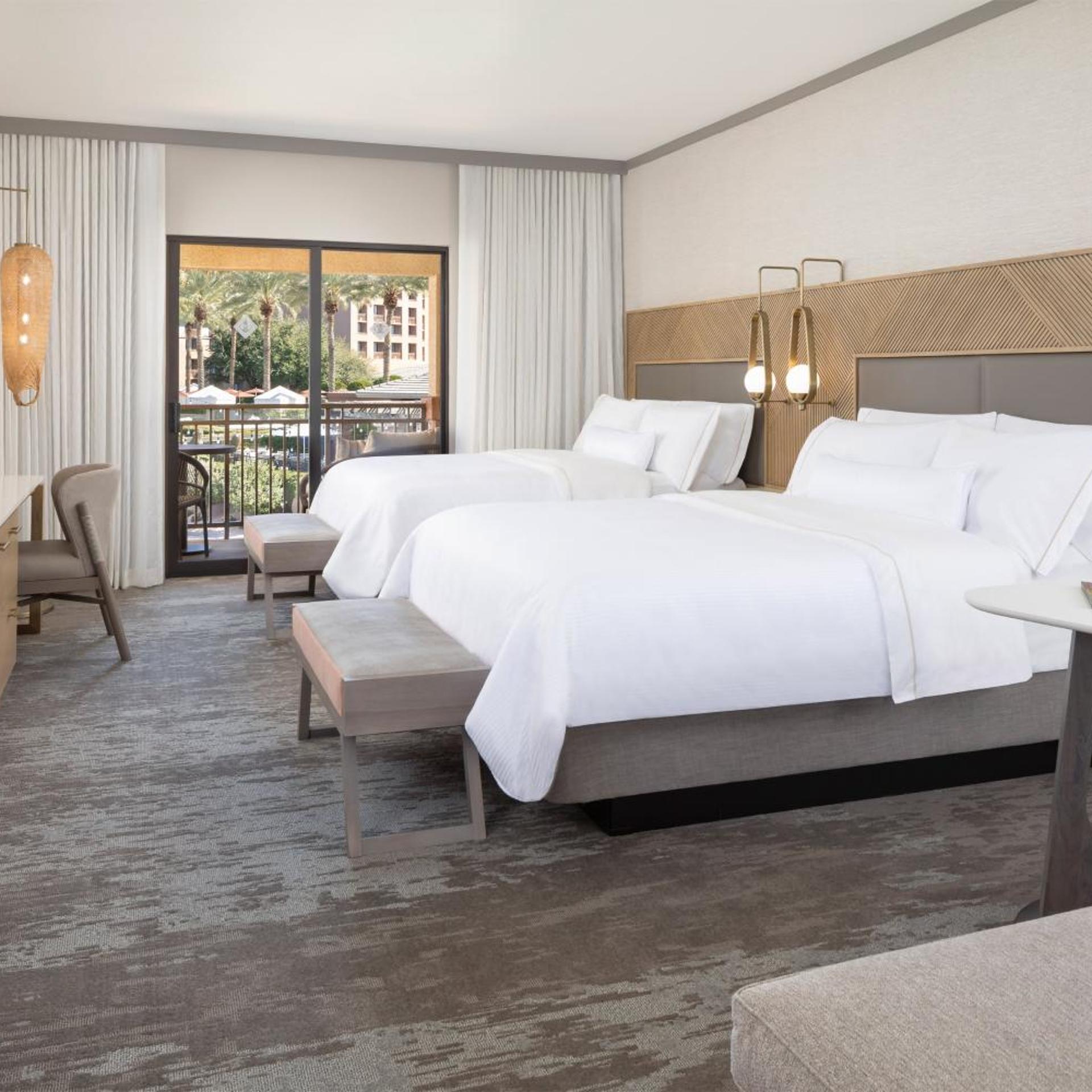 Casita, Guest Room, Deluxe, 2 Double Beds, Pool View