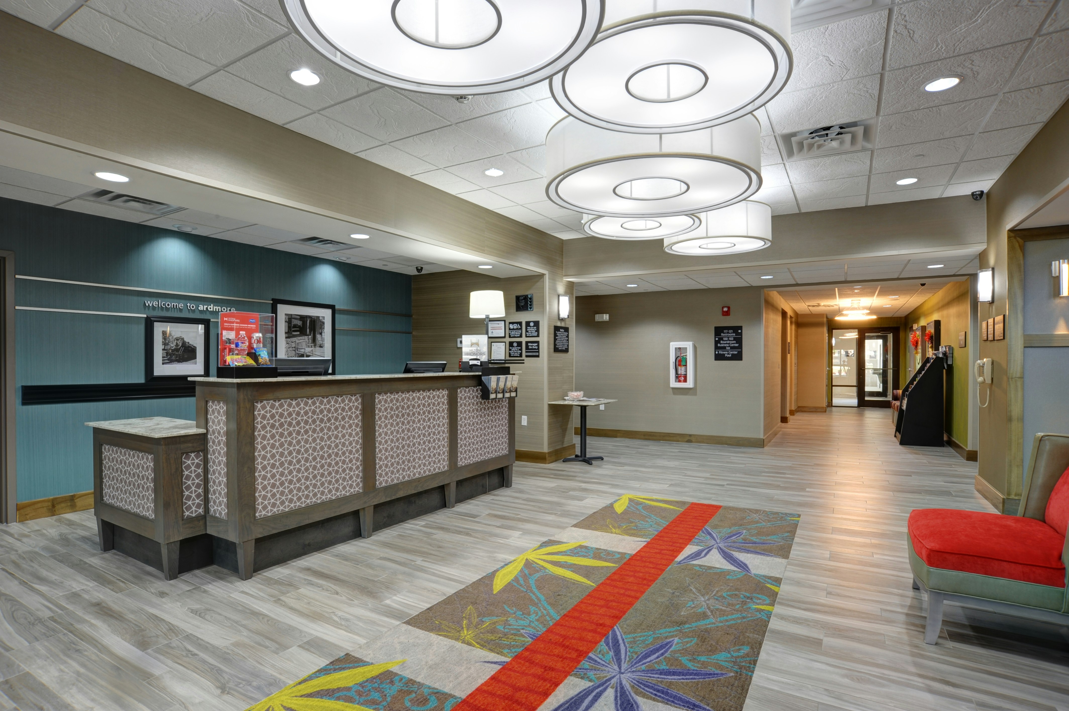 Lobby at Hampton Inn And Suites Ardmore, ARDMORE - OK