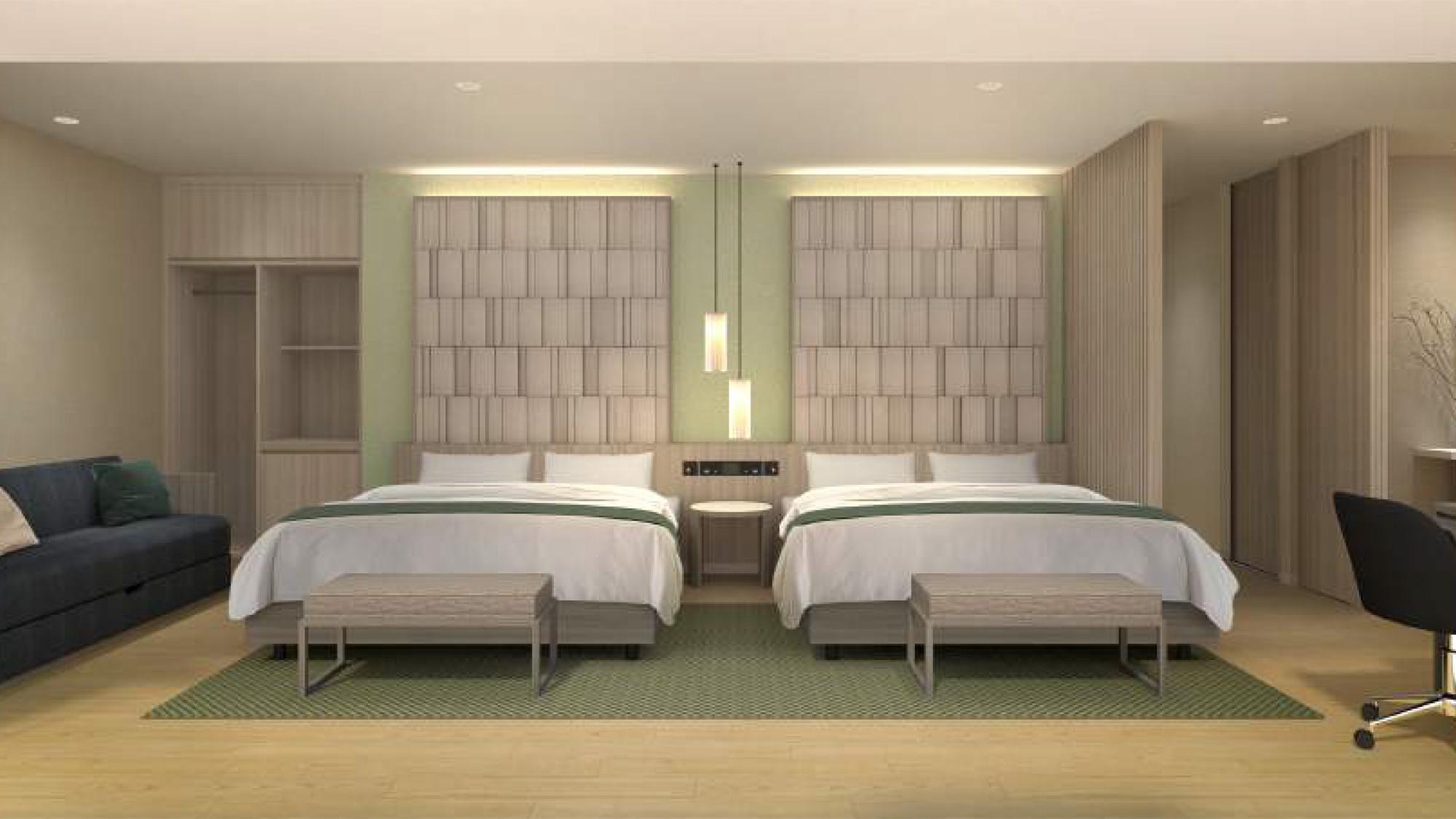 Grand, Bridge, Night, Suite, Twin Beds, Night View, Top Floor
