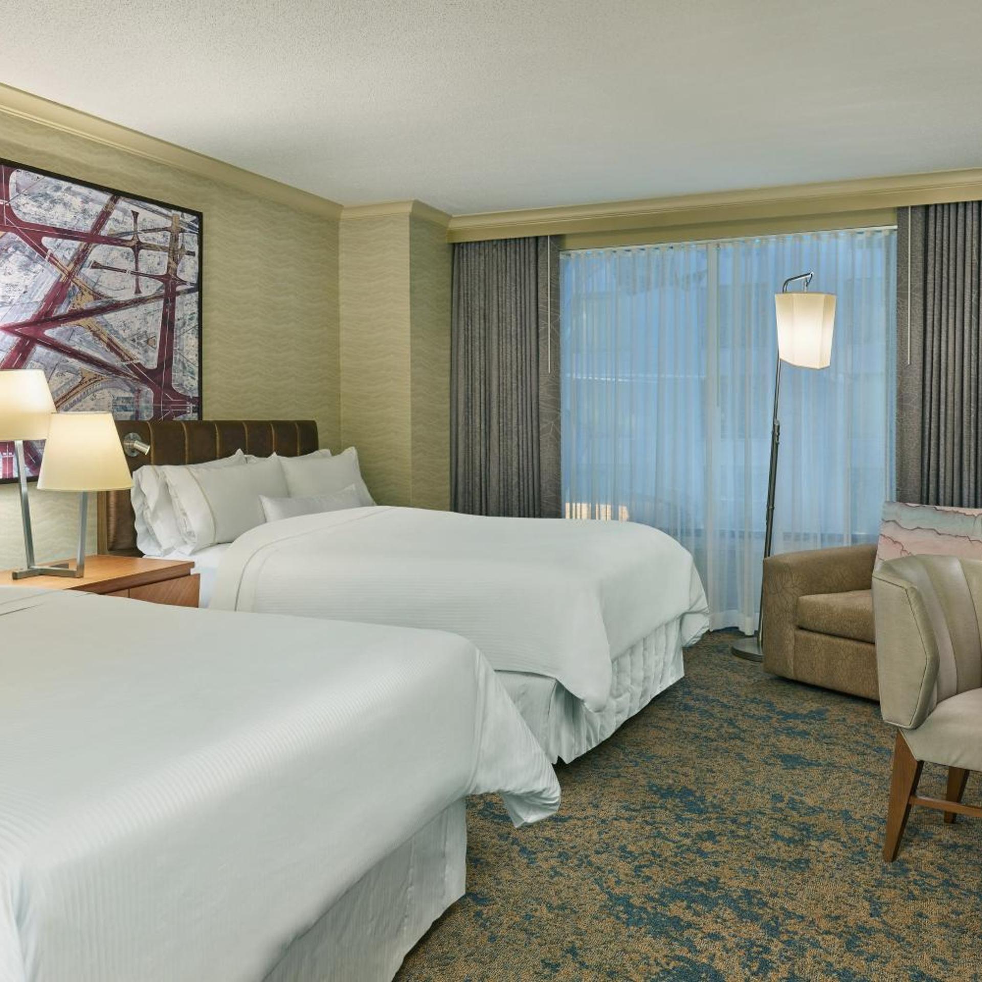 Guest Room, Traditional, 2 Double Beds, Atrium View