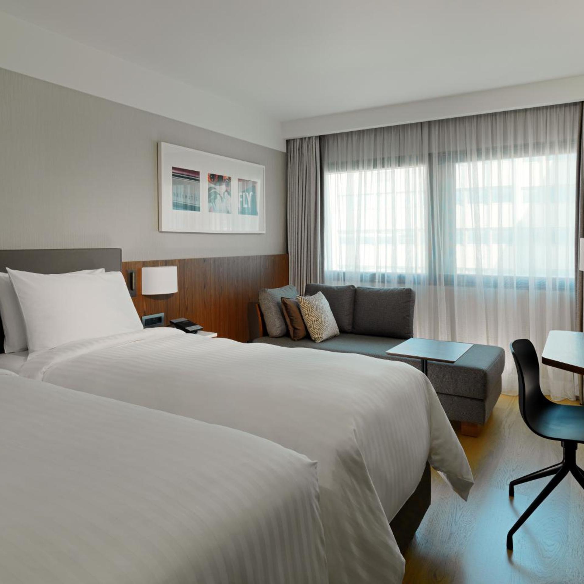 Guest Room, Twin Beds, with View
