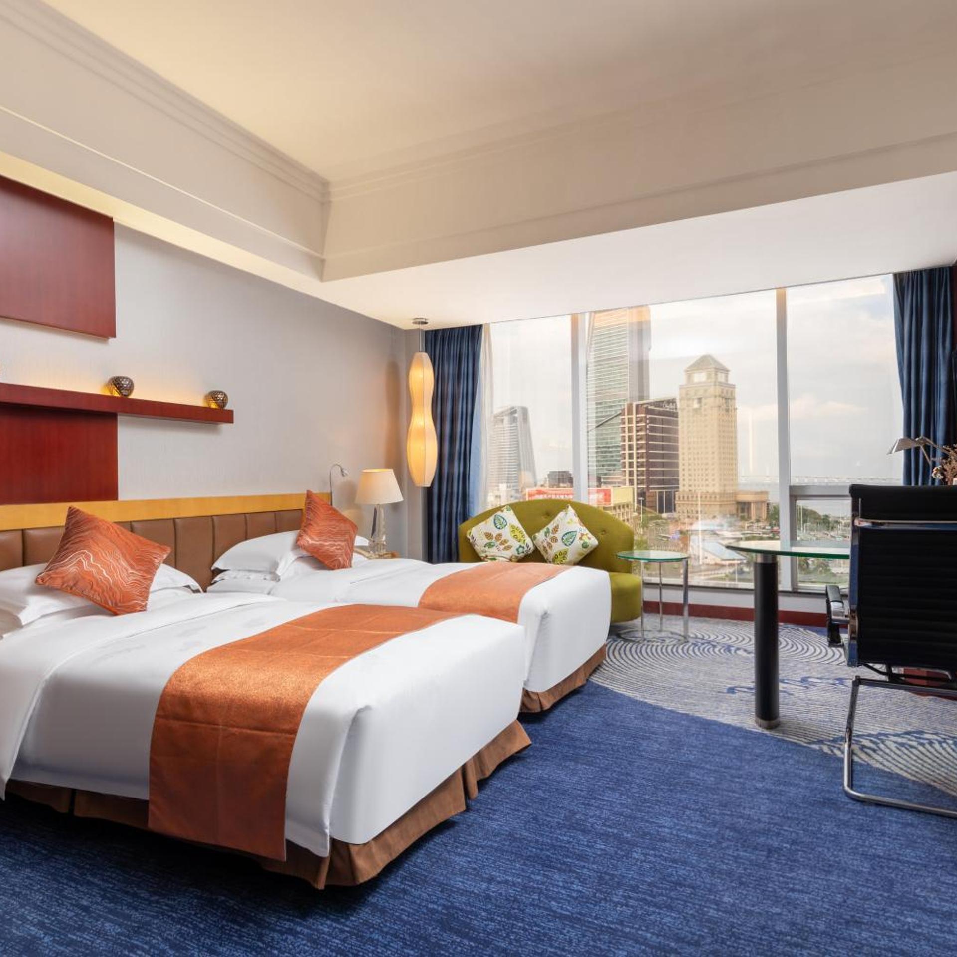 Macau, Deluxe, Twin Beds, Ocean View، Zhuhai Charming Holiday Hotel 3/7