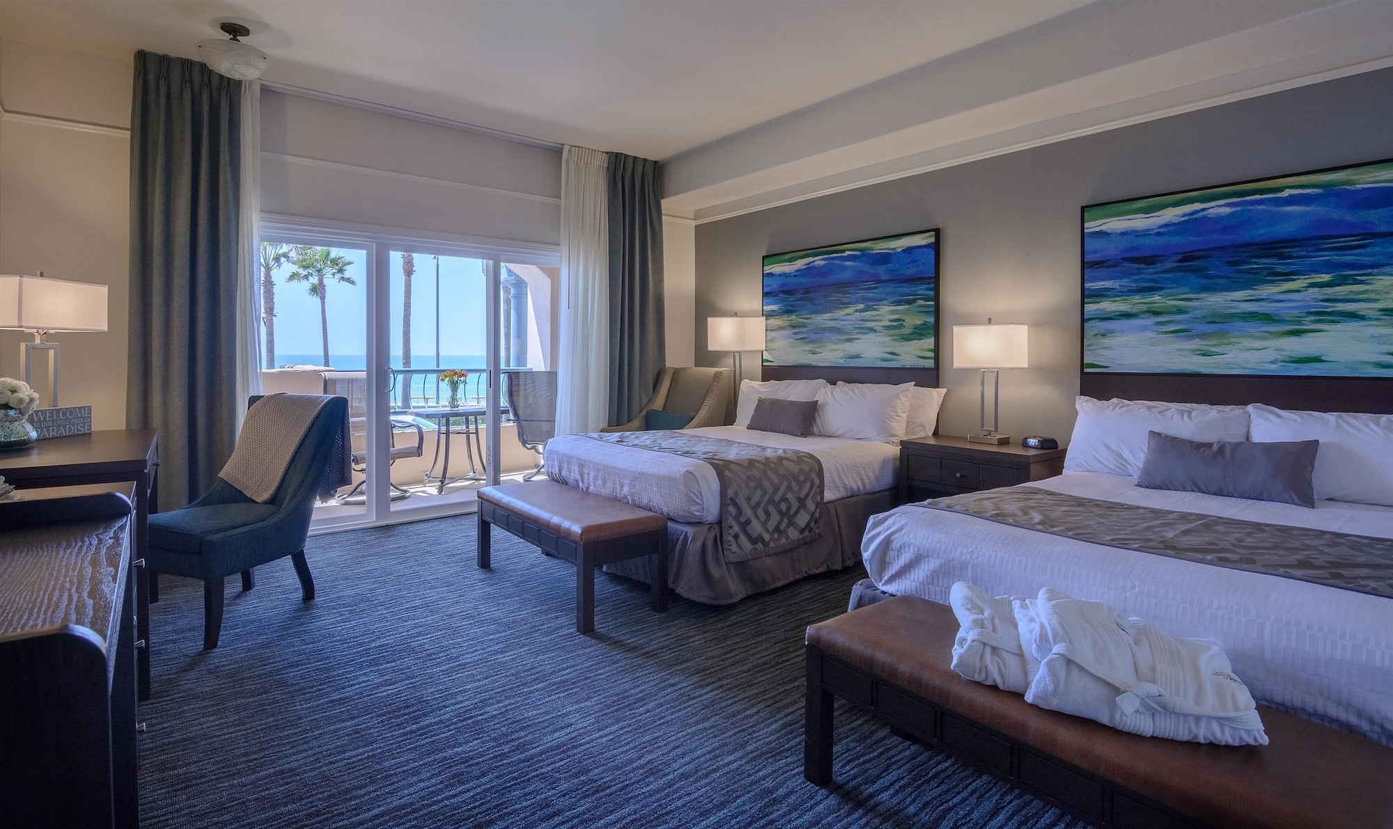 PANORAMIC, 2 QUEEN BEDS, OCEAN VIEW, PATIO