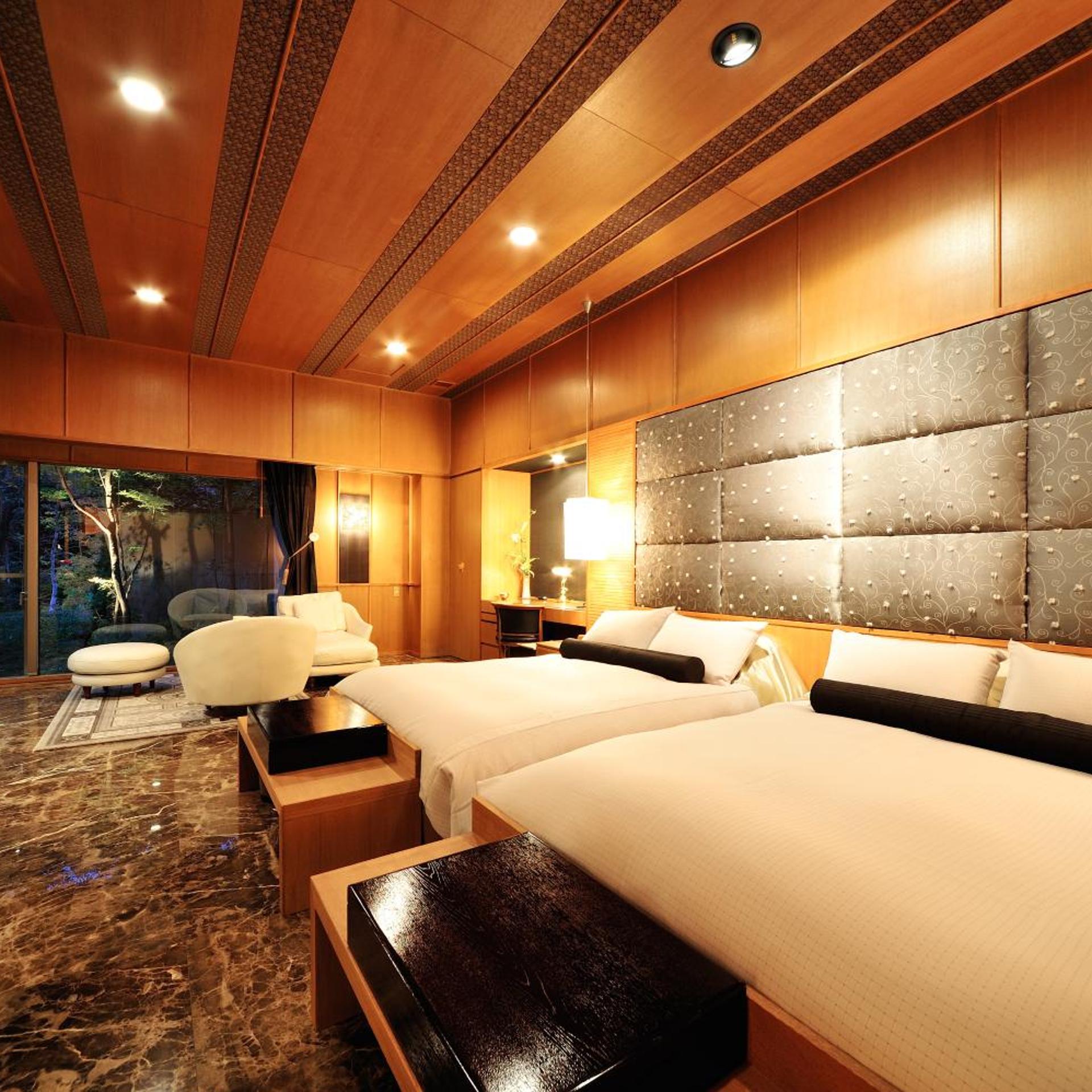 Superior, Twin Beds, Outdoor Bath