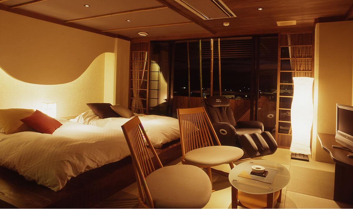 Suite, Twin Beds, Outdoor Bath