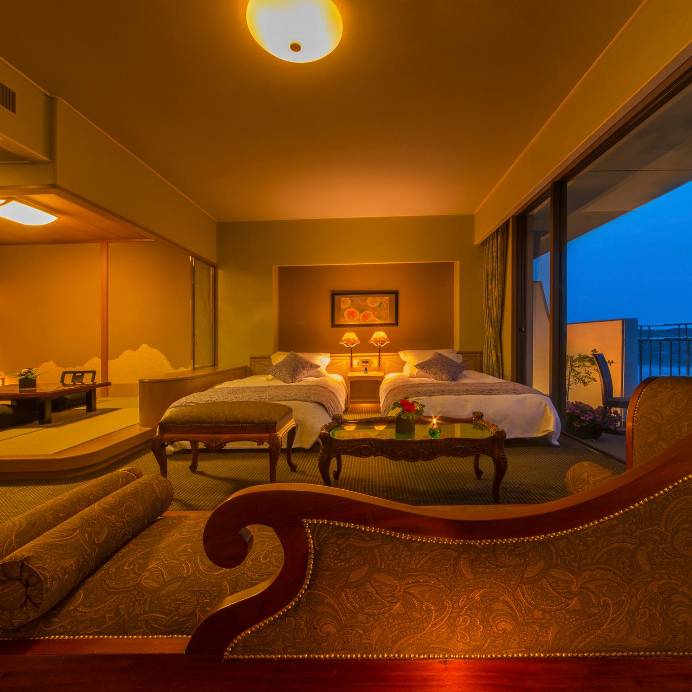 Japanese Western, Pearl, Deluxe, Ocean View, Top Floor