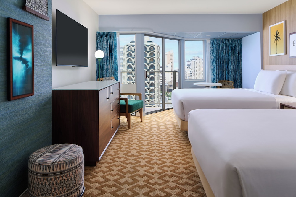 ROOM, 2 DOUBLE BEDS, OCEAN VIEW