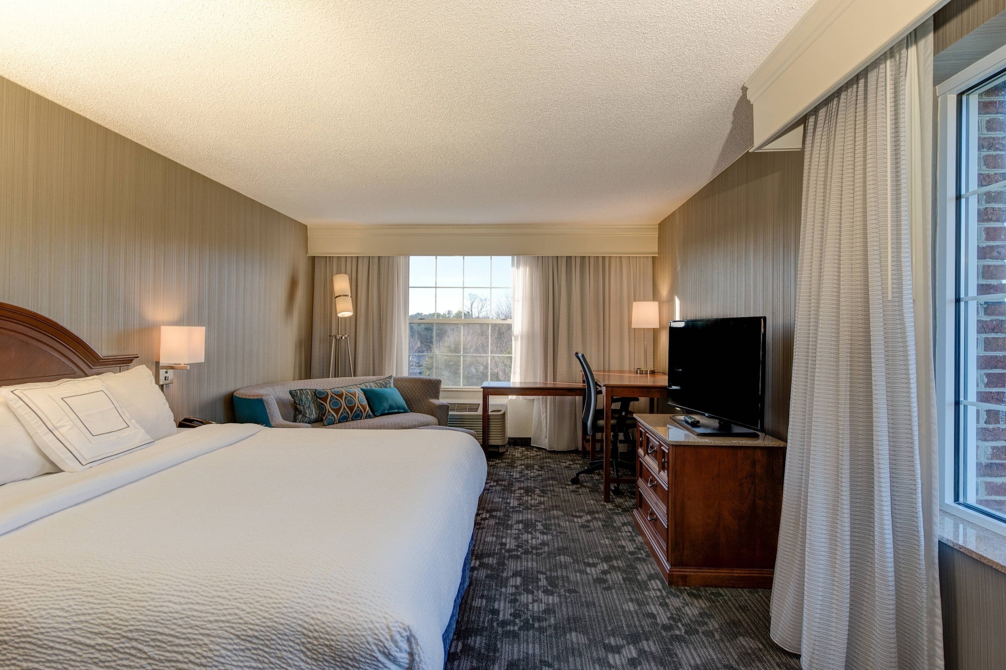 Room, King Bed, Sofa, Corner