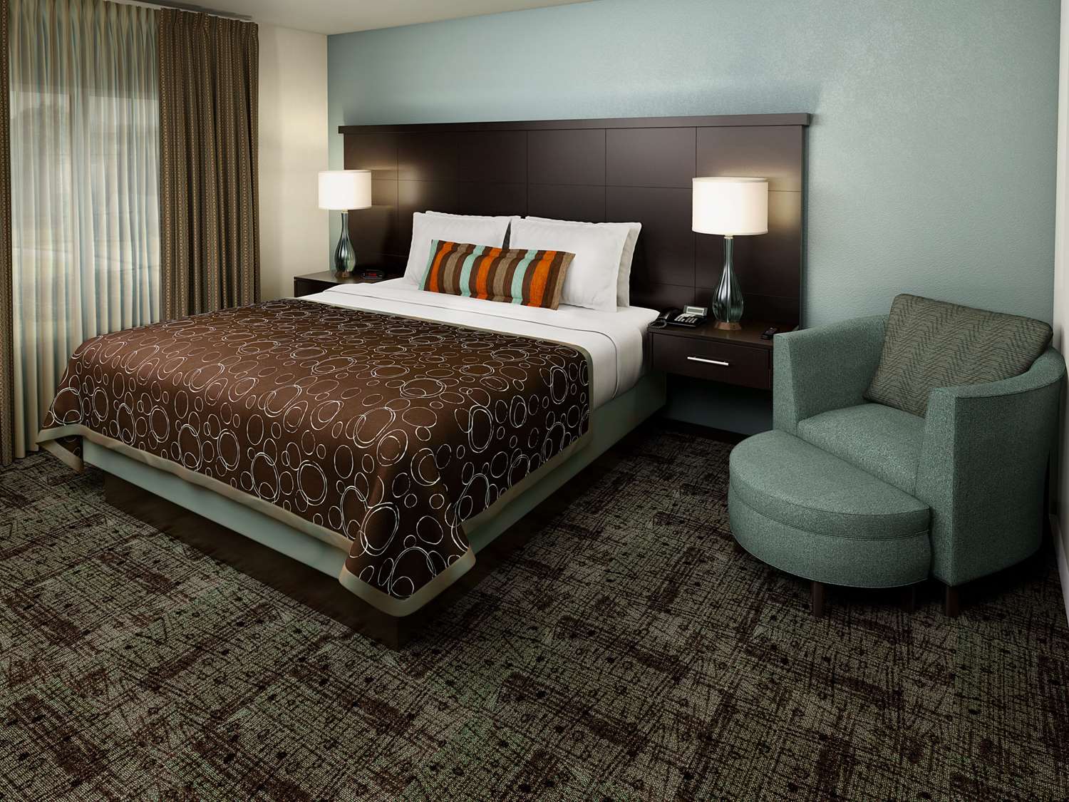 1 BEDROOM, SUITE, QUEEN BED, BATHTUB, ACCESSIBLE