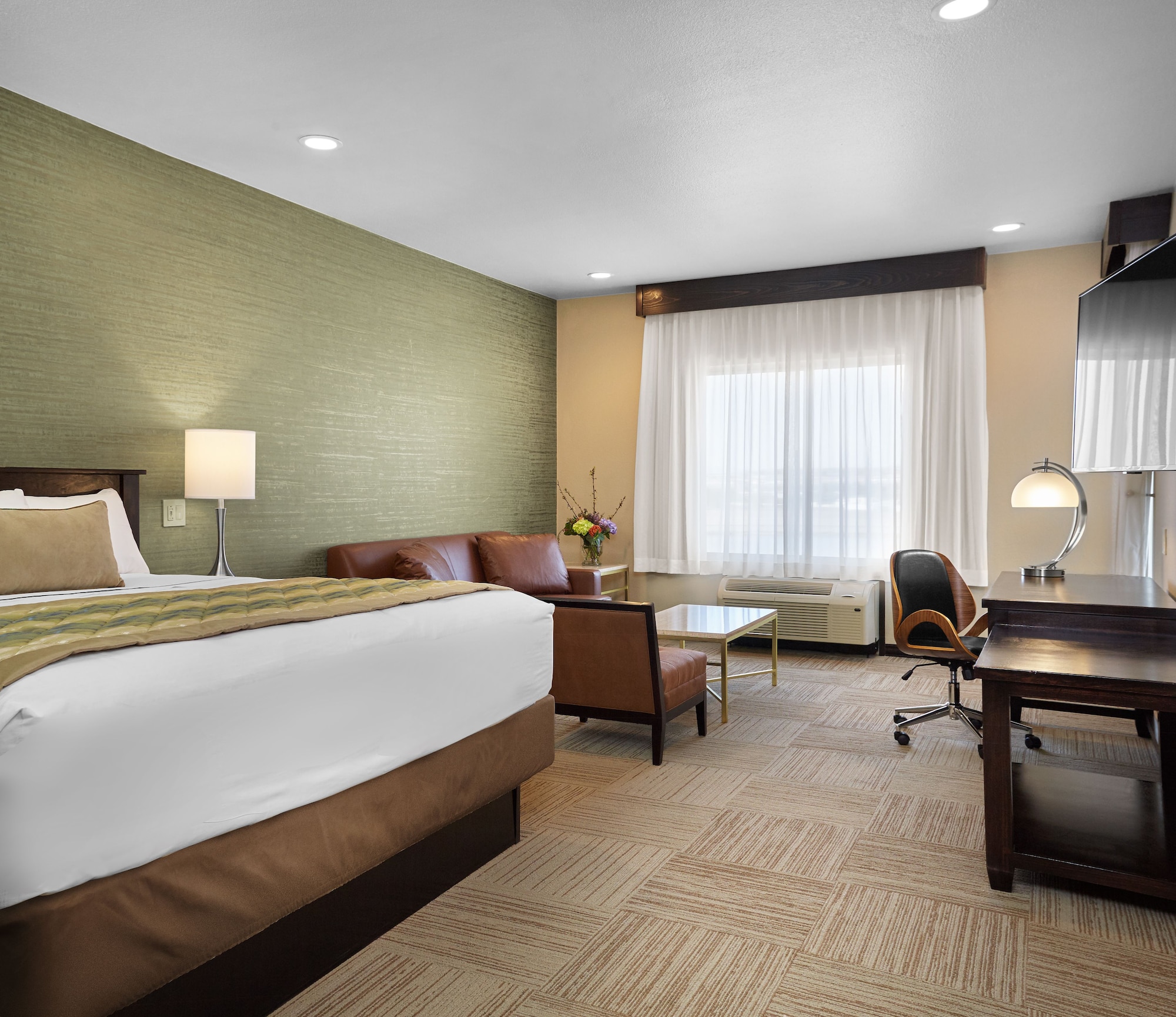 Room, King Bed, Track View, Accessible
