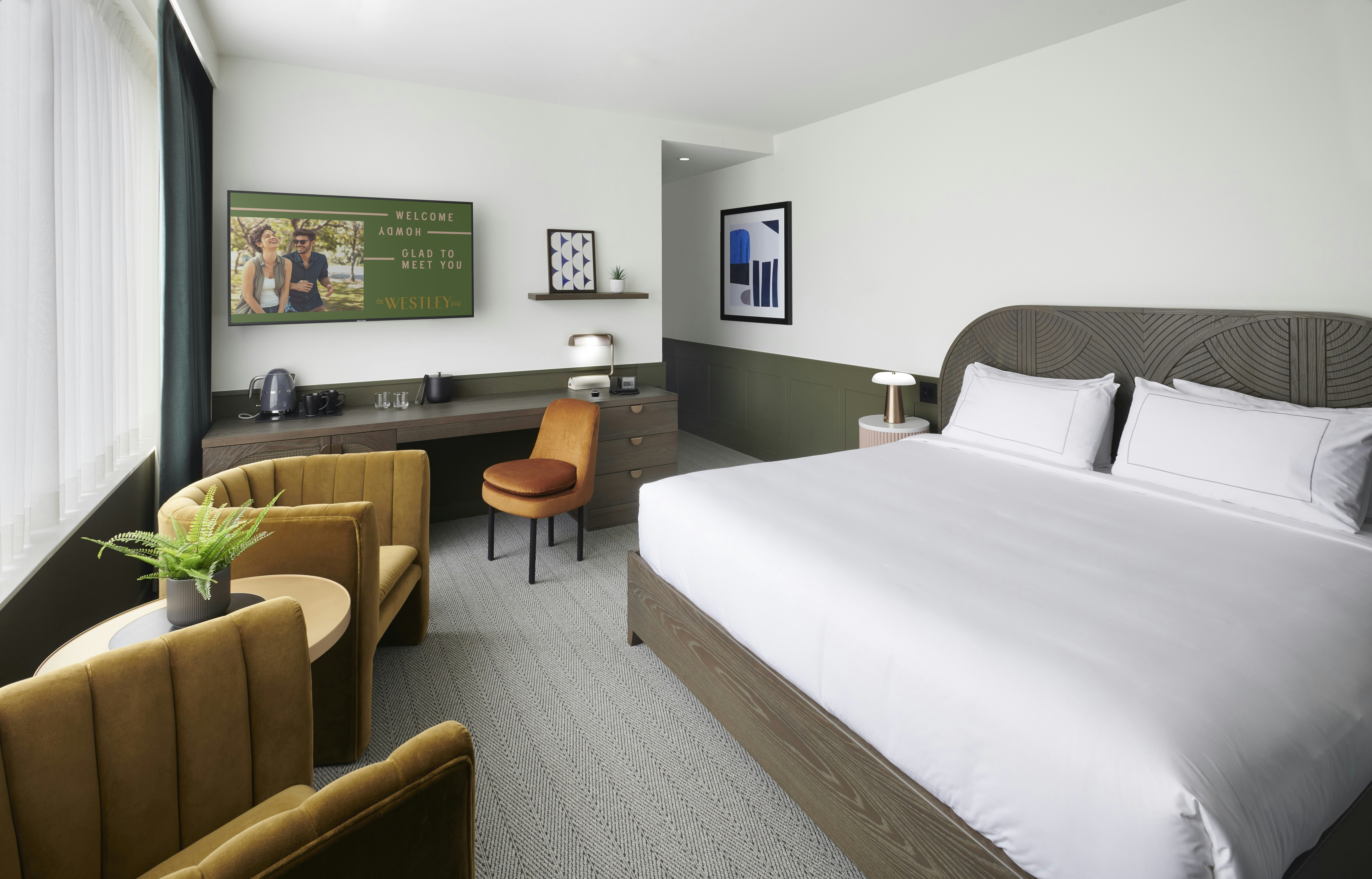 غرفة ركنية بسرير كينج، The Westley Calgary Downtown, Tapestry Collection by Hilton 2/5