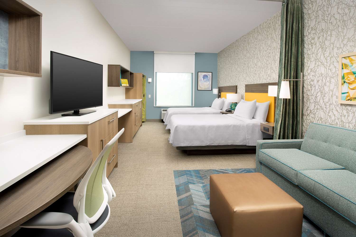 جناح استوديو بسريرين كوين لذوي الإعاقة، Home2 Suites by Hilton St. Augustine I-95, FL 3/7
