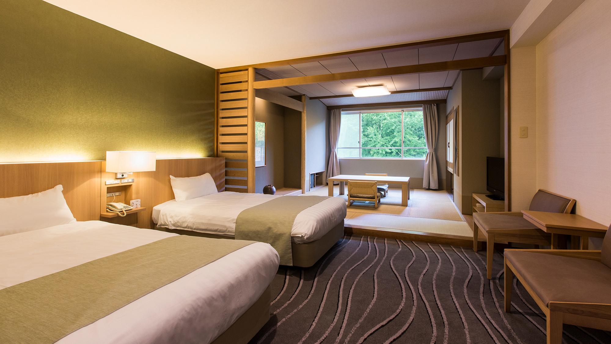 Japanese Western, Japanese, Standard, Twin Beds, Tatami