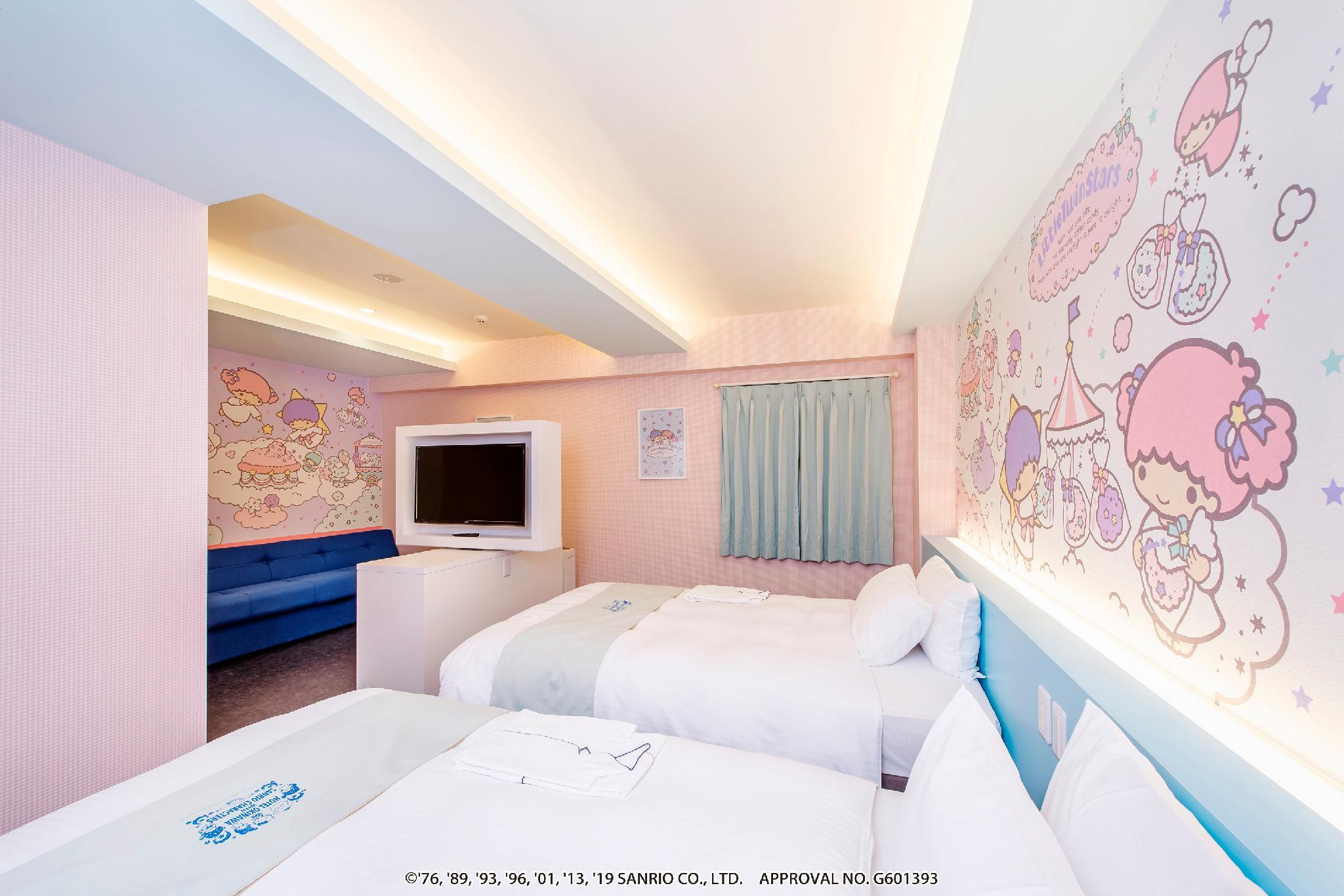 Semi Room, Theme, Star, Deluxe, 2 Semi Double Beds