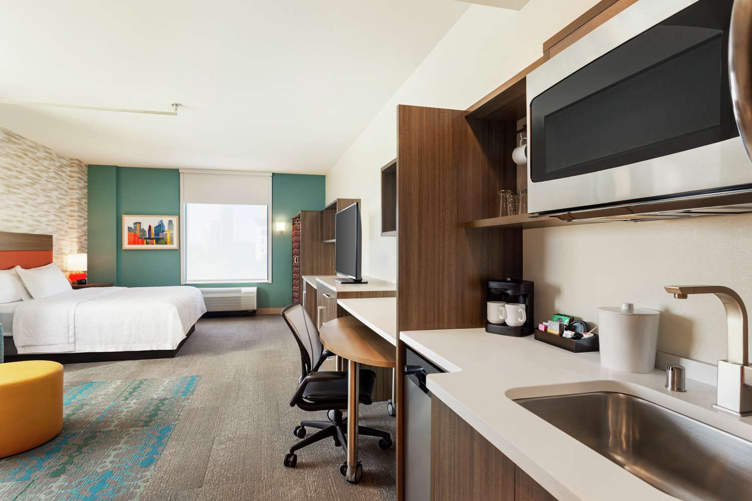 جناح استوديو بسرير كينج، Home2 Suites by Hilton Minneapolis University Area 4/4