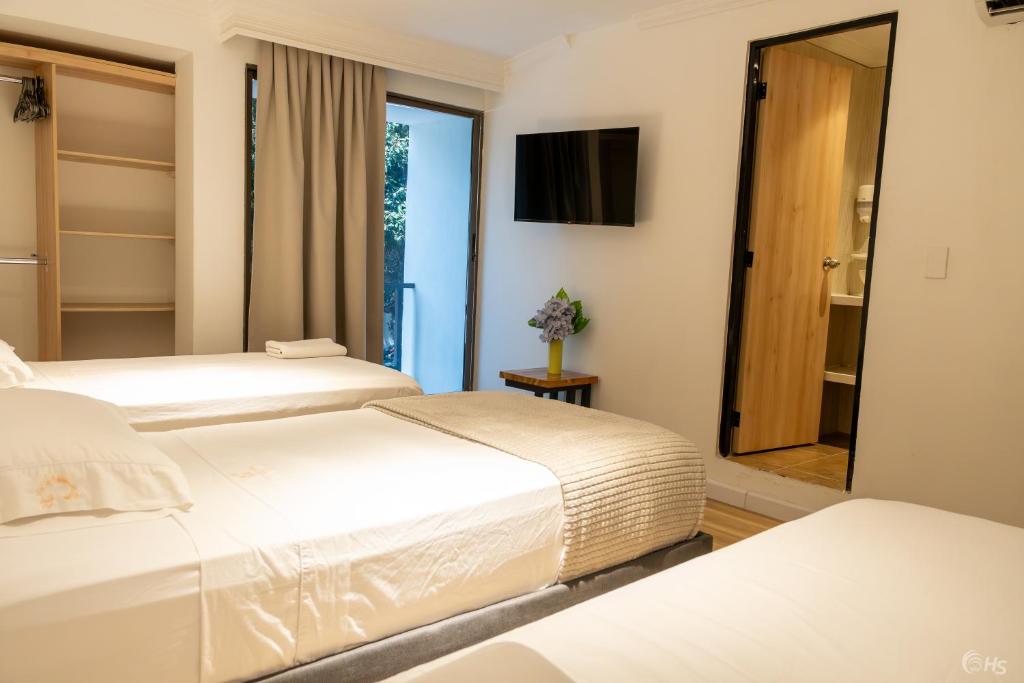 غرفة بسريرين، Casana Rosa Hotel 2/8