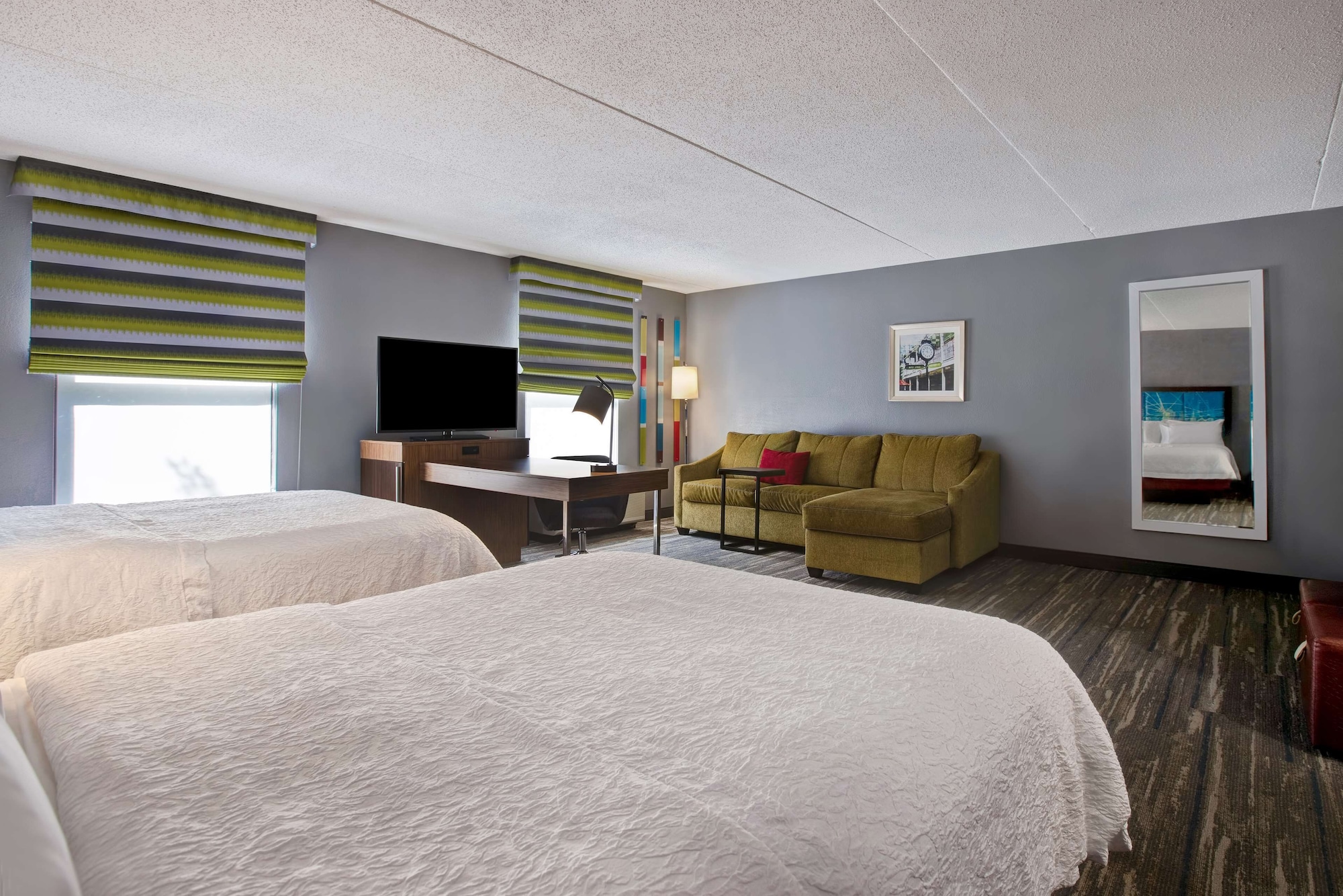 Room, 2 Double Beds, Sofa