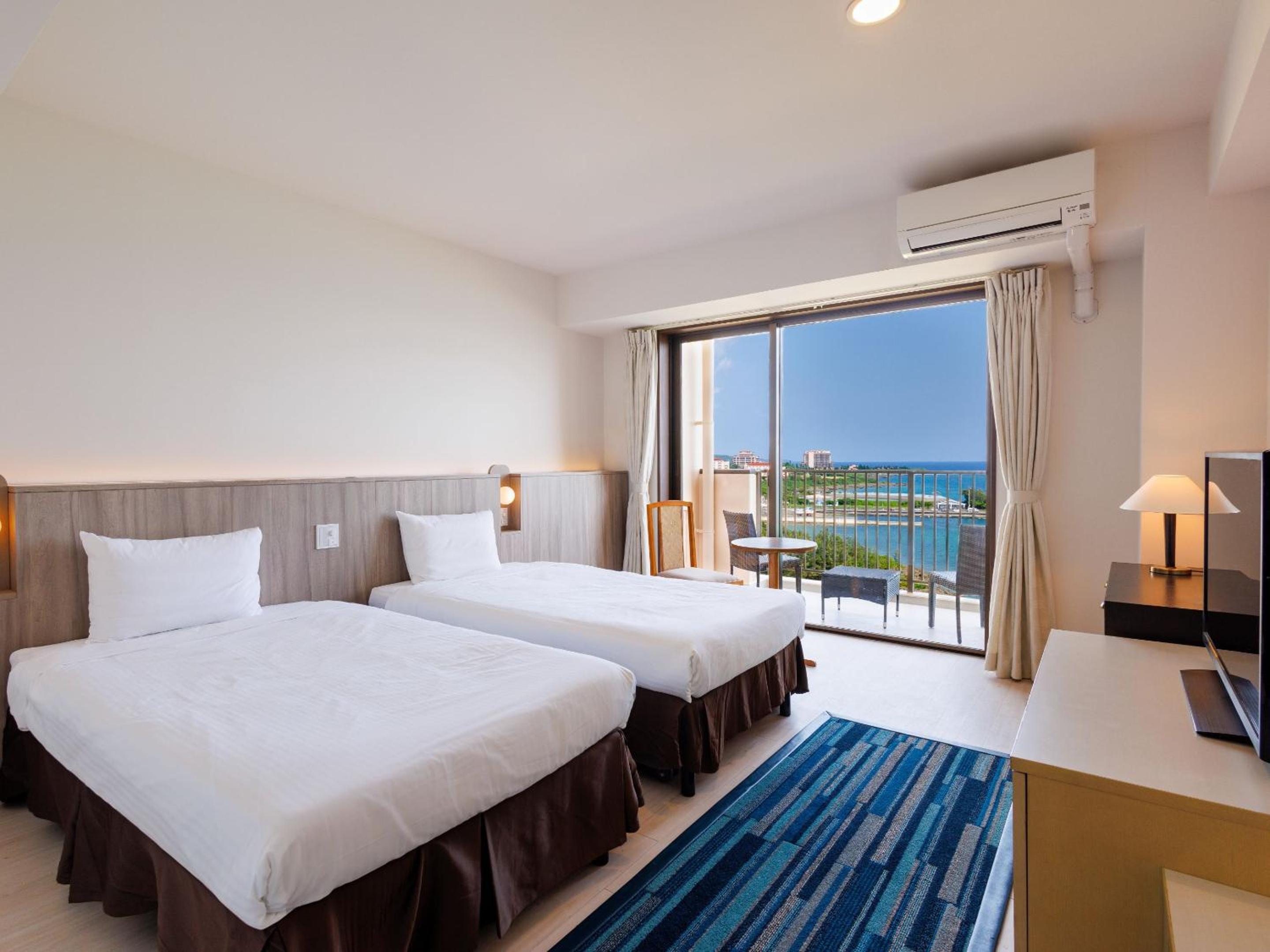 Tower, Standard, Twin Beds, Sea View, Terrace