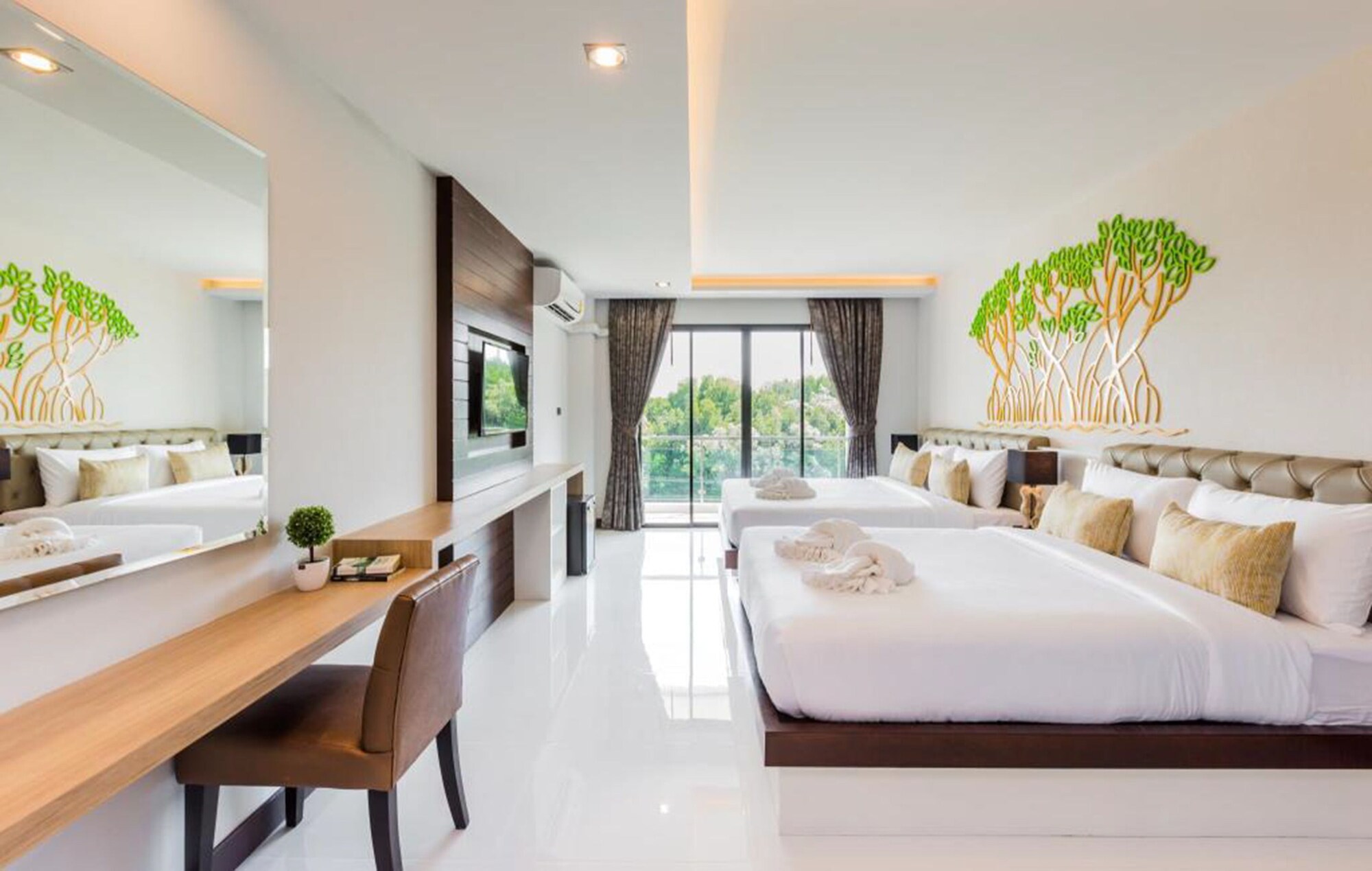 River, Deluxe, Family, 2 Double Beds, with View, Balcony، River Front Krabi Hotel 3/5