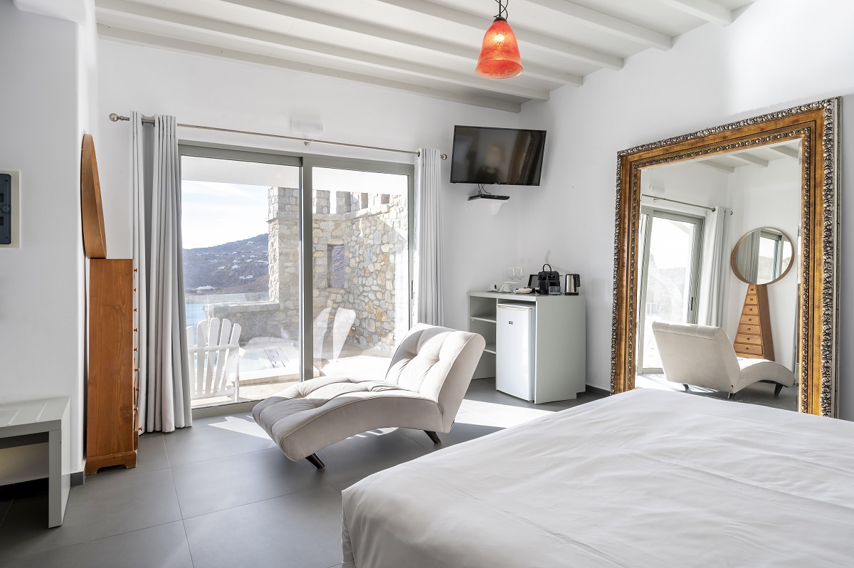 جناح ديلوكس بإطلالة على البحر بمسبح خاص، Smy Mykonos Suites Villas 2/9