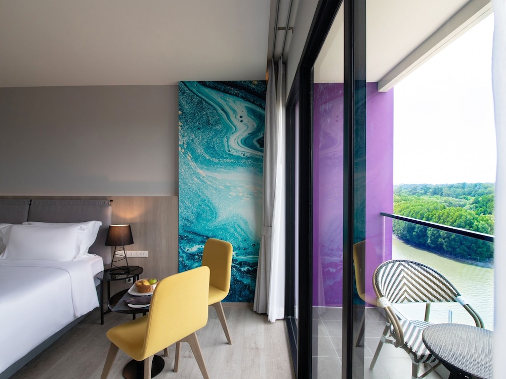 غرفة ديلوكس بسرير مزدوج بإطلالة على النهر، Fortune Saeng Chan Beach Rayong 6/8