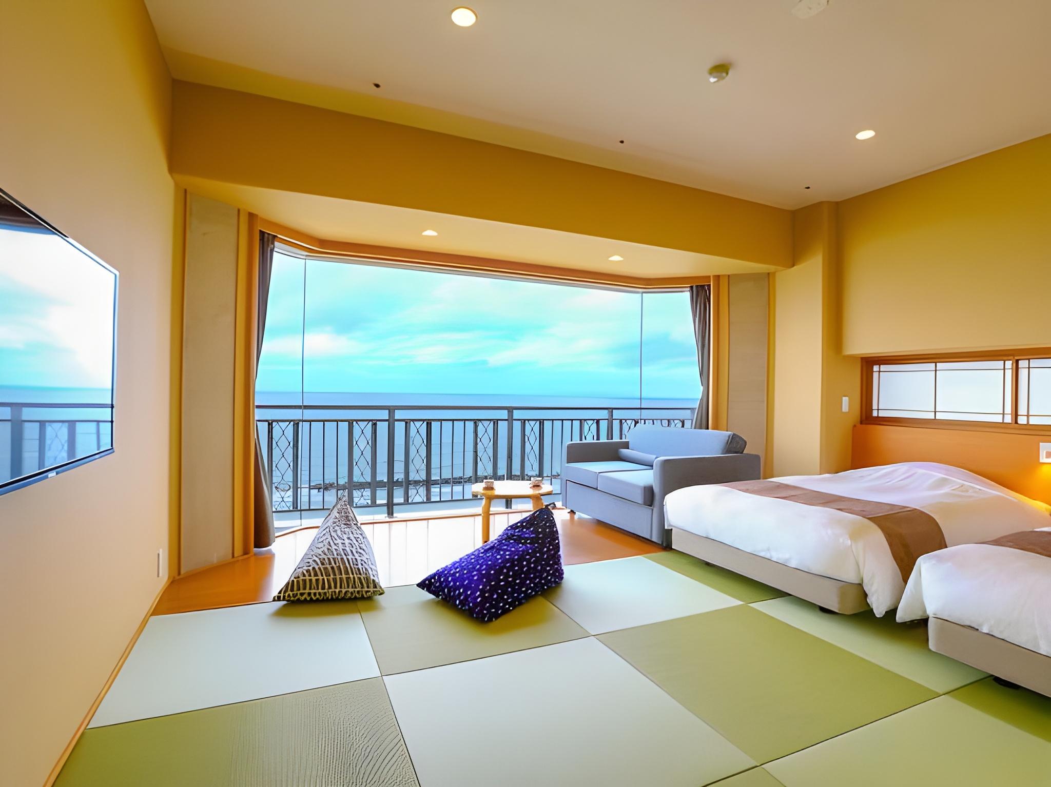 Semi Room, Japanese, Superior, Twin Beds, 2 Semi Double Beds, Sofa