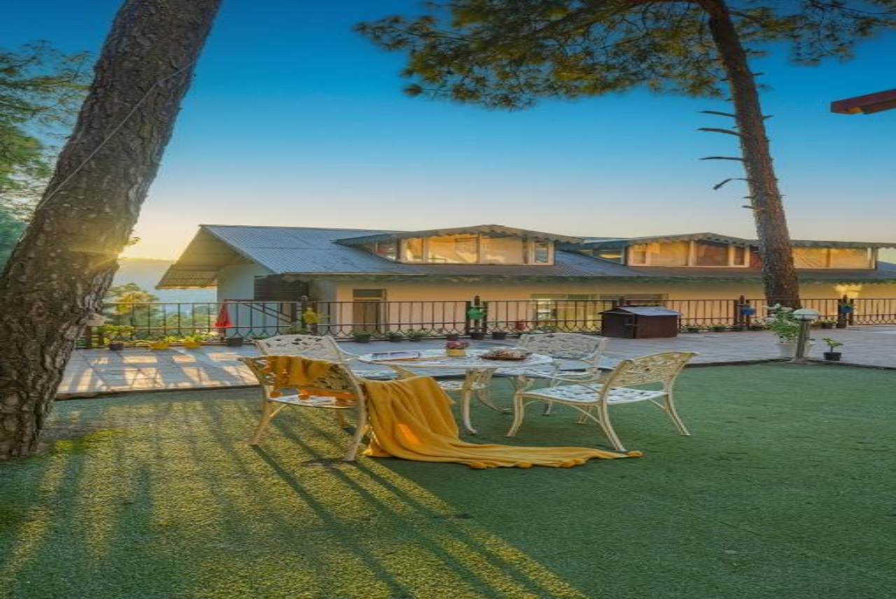 Alaya Stays 3BHK Golden Meadow Hillside Retreat with Outdoor Lounge 12/17