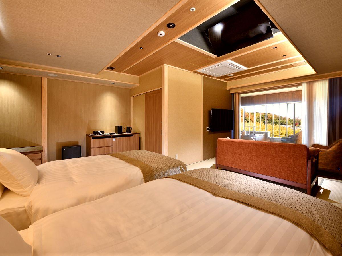 Japanese, Suite, Outdoor Bath, Sofa, Kitchen, Luxury Floor