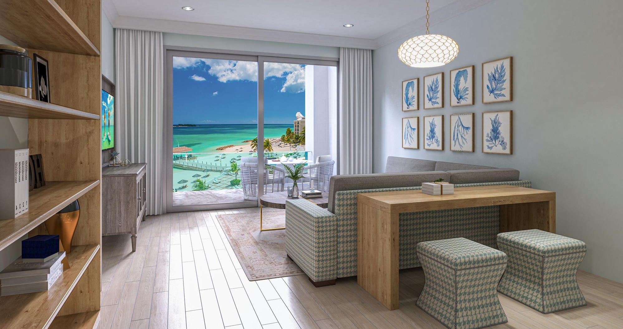 1 Bedroom, Honeymoon, West Bay, Suite, King Bed, Ocean View, Butler، Sandals Royal Bahamian - Adults Only 8/8