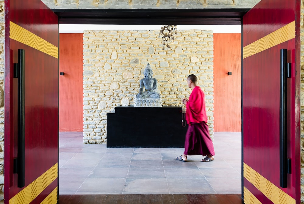 Lobby at The Pavilions Himalayas, The Farm, POKHARA