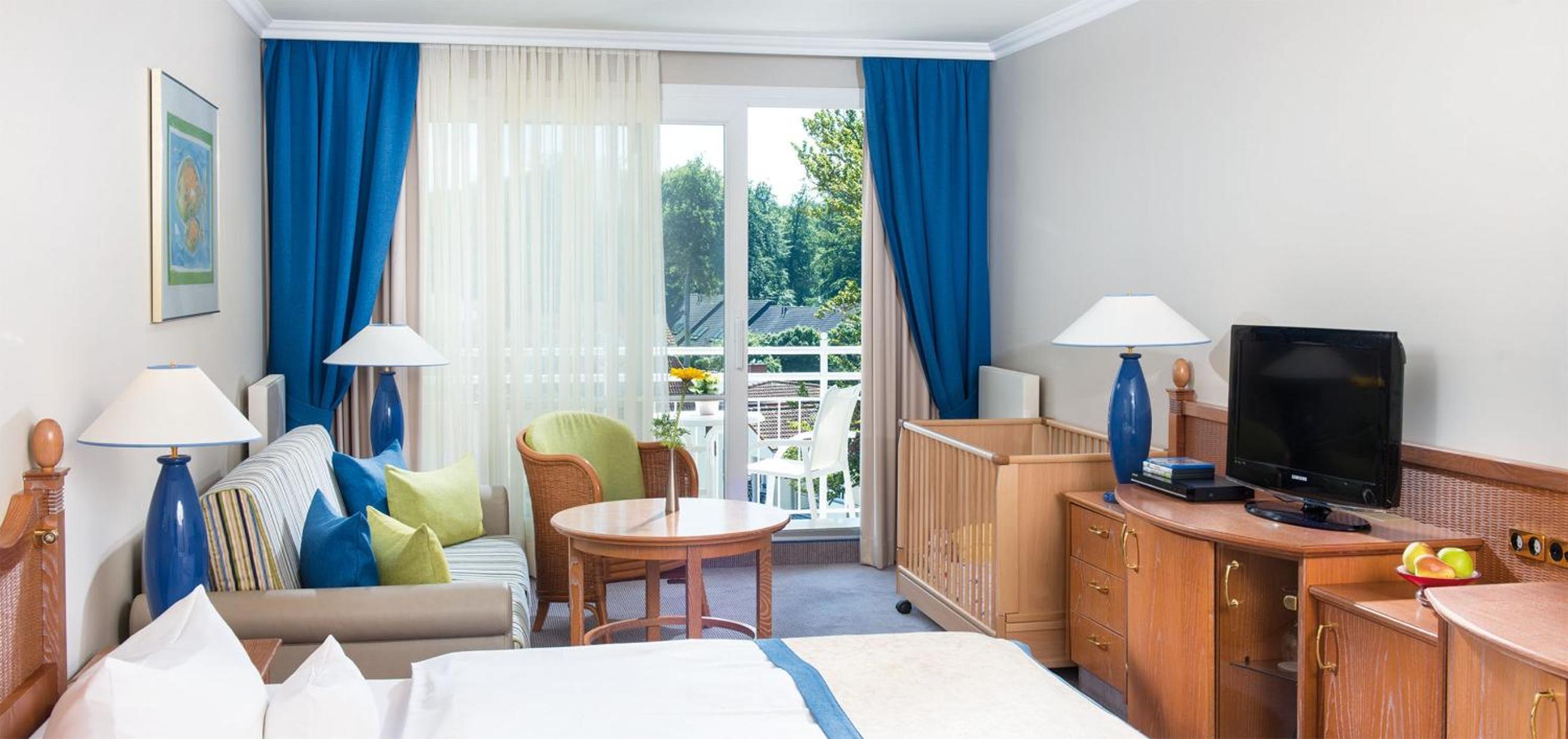 غرفة عائلية بشرفة، Travel Charme Strandhotel Bansin 5/9