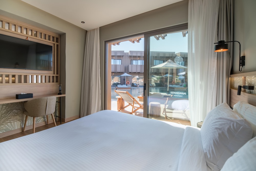 Petite, Suite, King Bed, Sofa, Pool Access