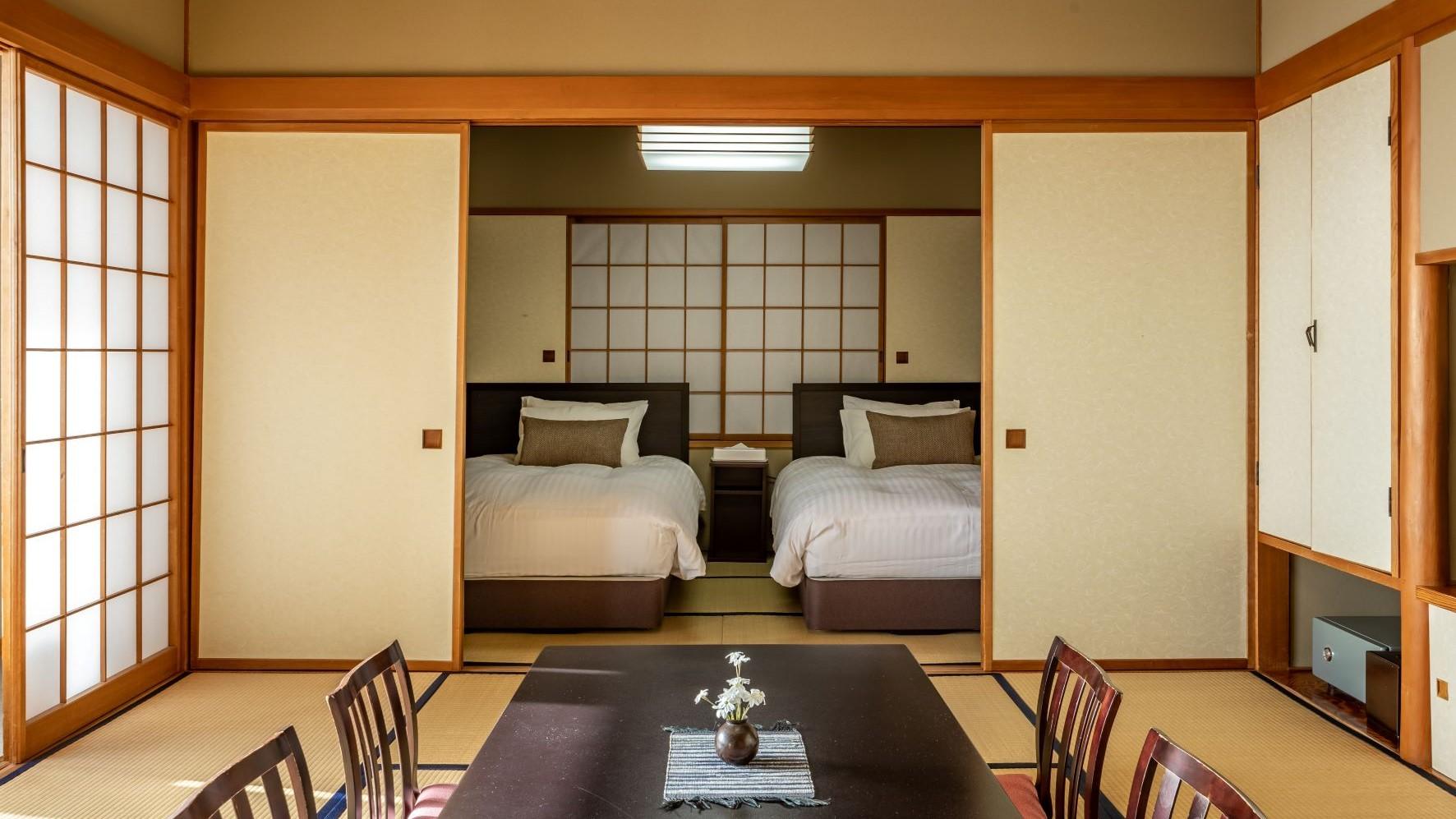 Japanese, Sunset, Standard, Twin Beds, Ocean Front