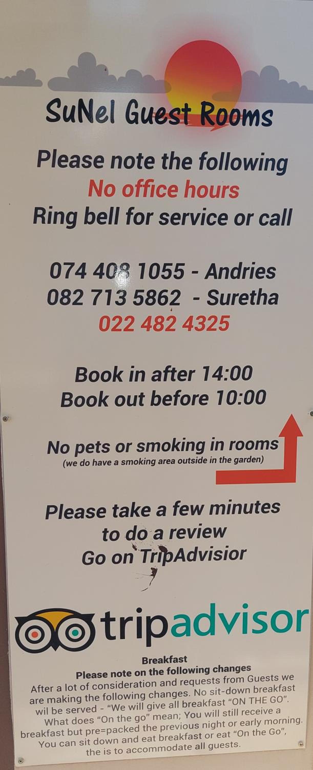 SuNel's Guest Rooms 10/16
