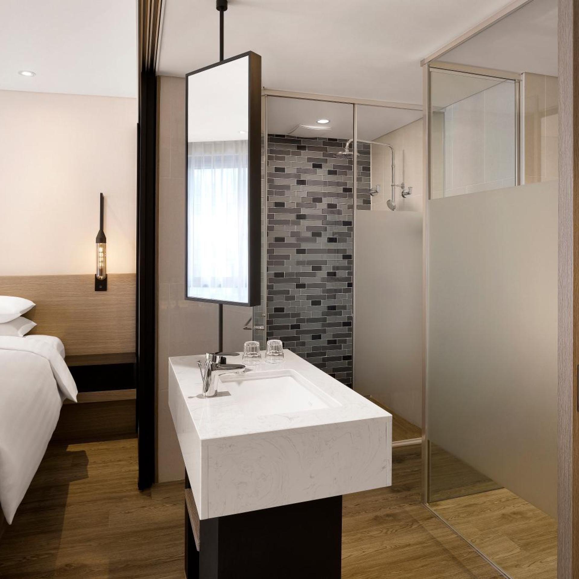 غرفة بريميير بسرير كينج بإطلالة على المدينة في طابق مرتفع، Fairfield By Marriott Busan 8/8