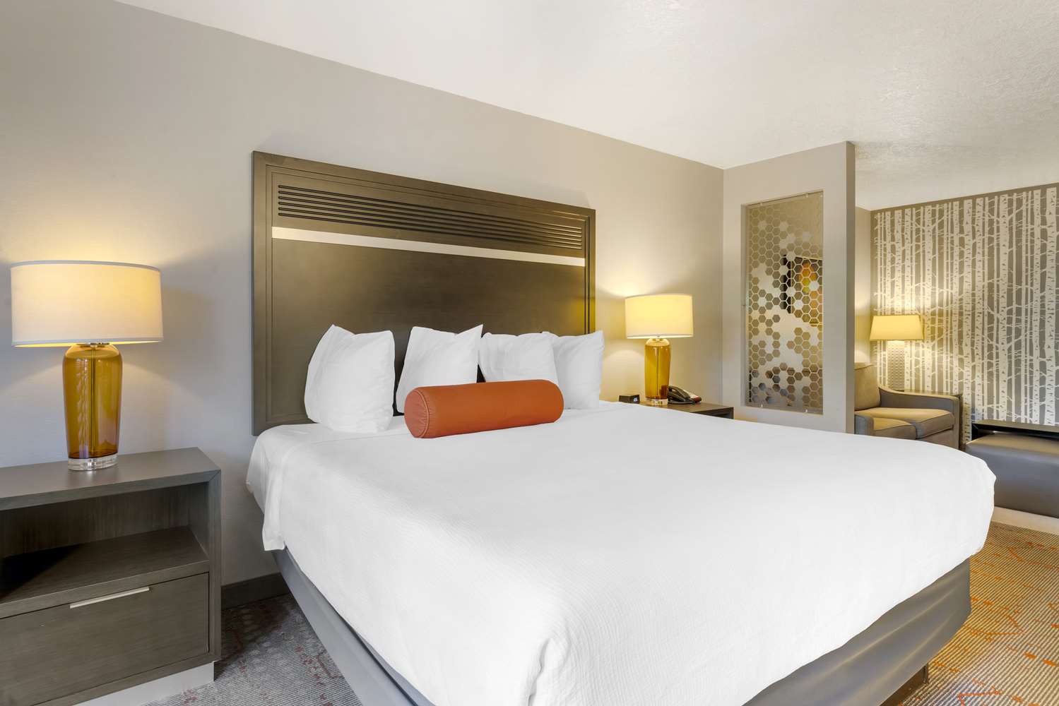 Suite, King Bed, Sofa, Balcony, Corner