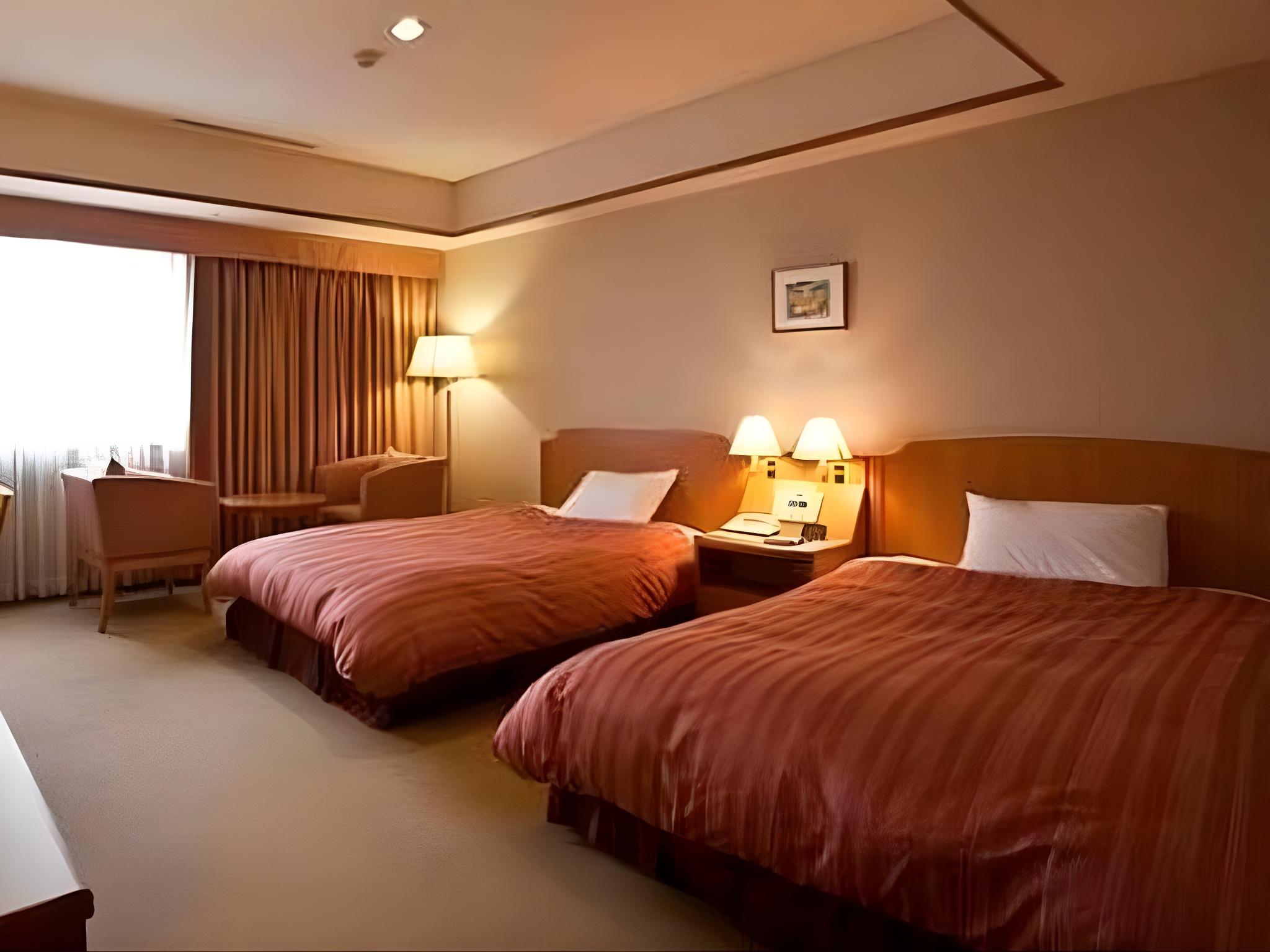 Semi Room, Standard, Triple, 2 Semi Double Beds, Smoking