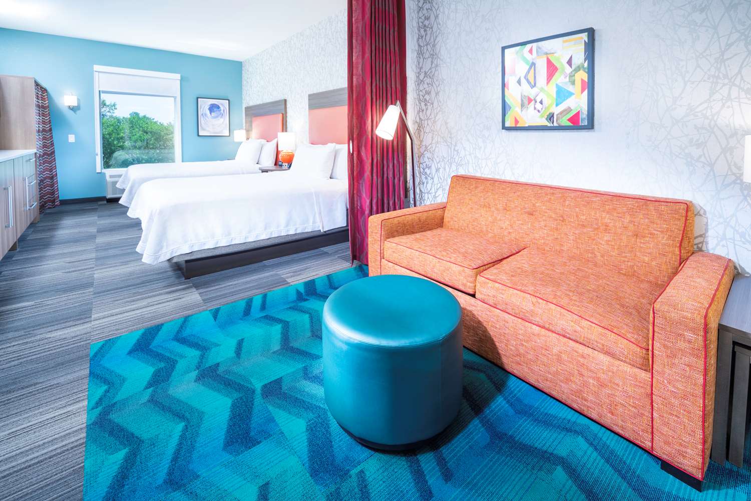 Studio, 2 Queen Beds, Accessible