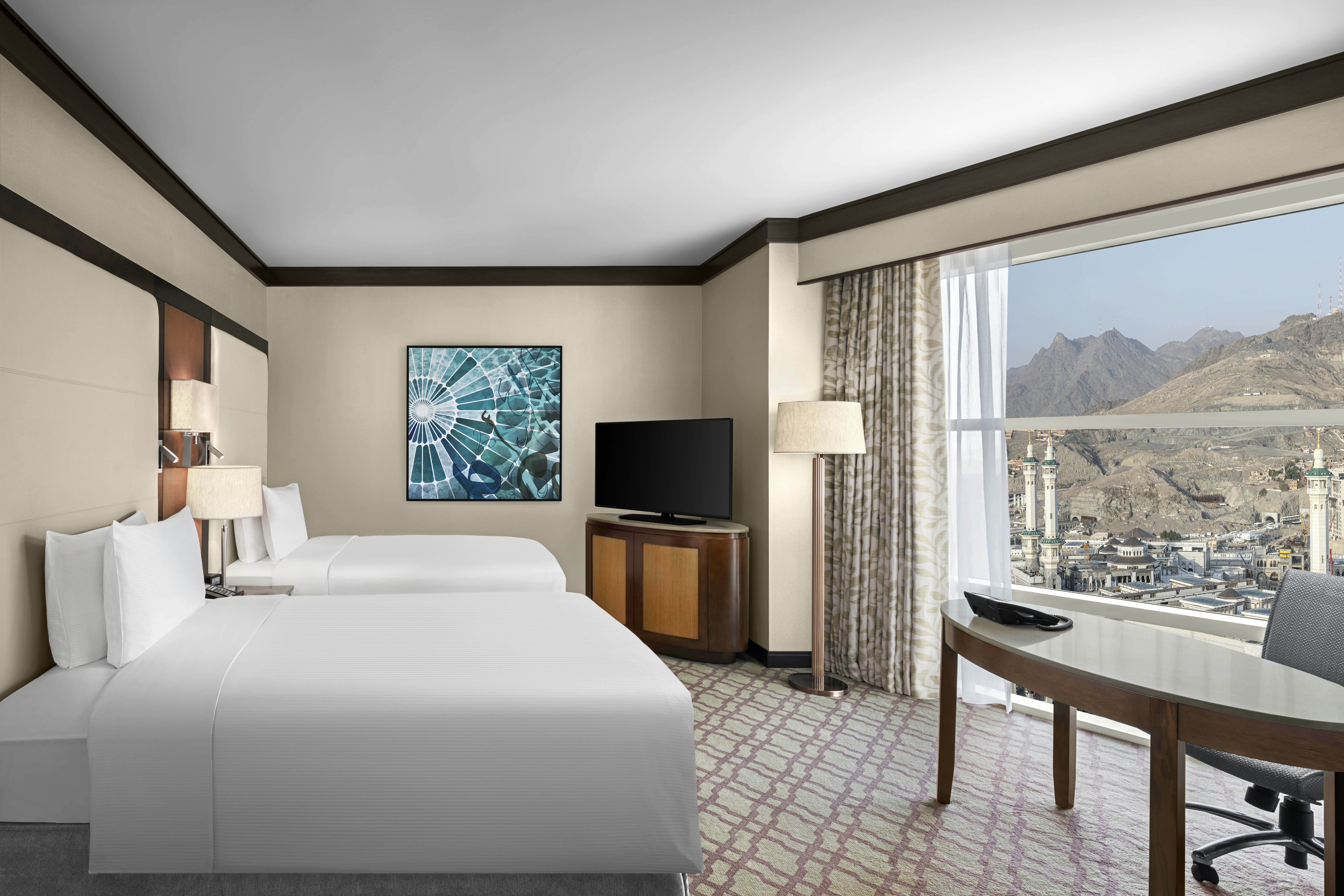 Family, Twin Beds, Partial View