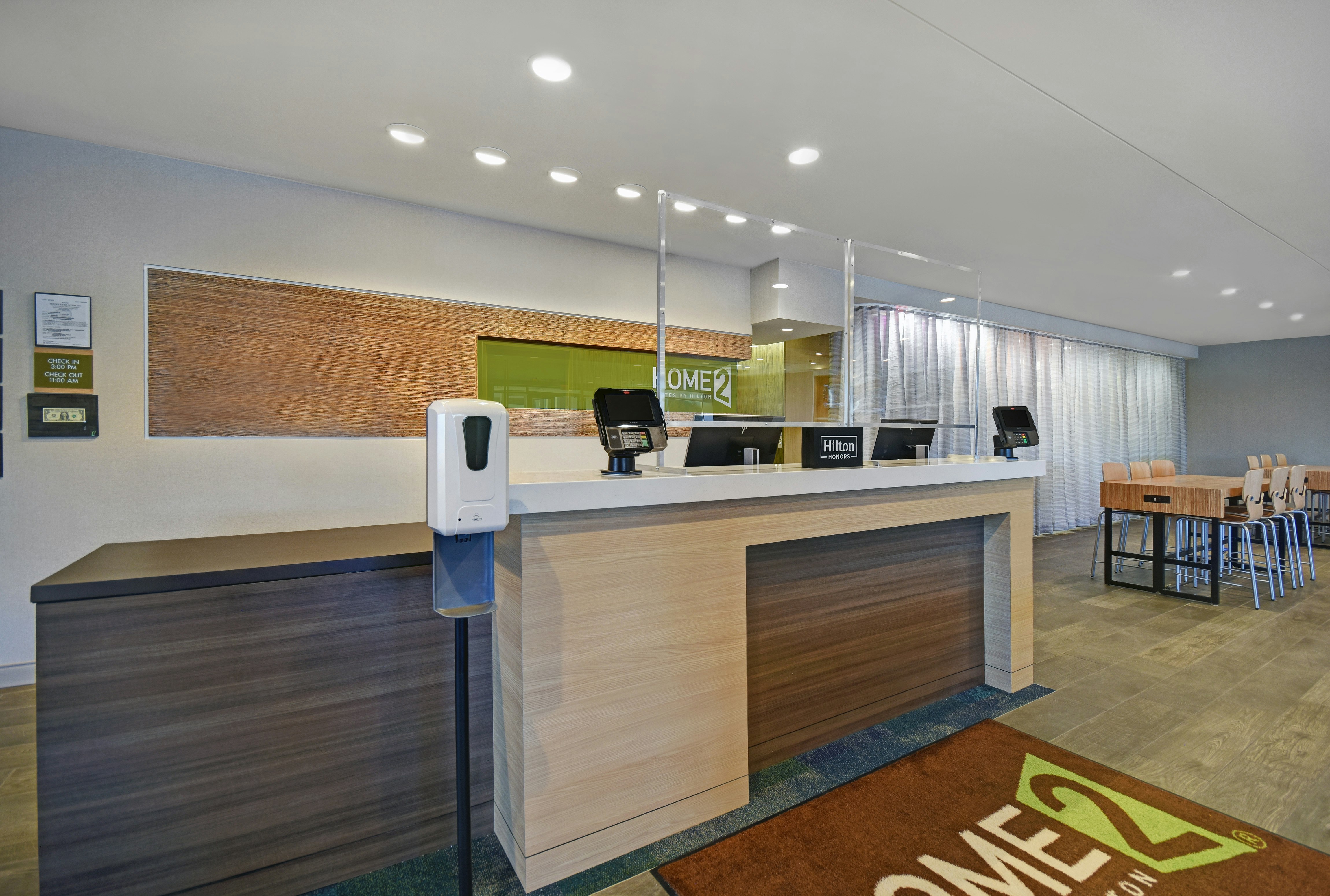 Lobby at Home2 Suites By Hilton Columbus, COLUMBUS - IN