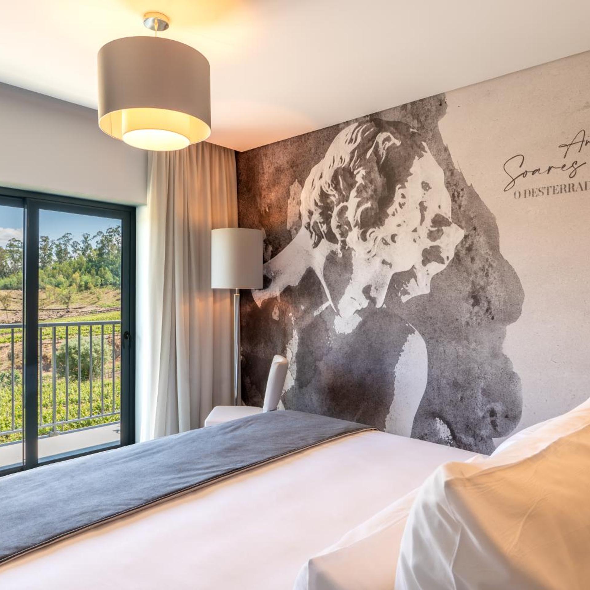 Room, Single, Double Bed, Vineyard View