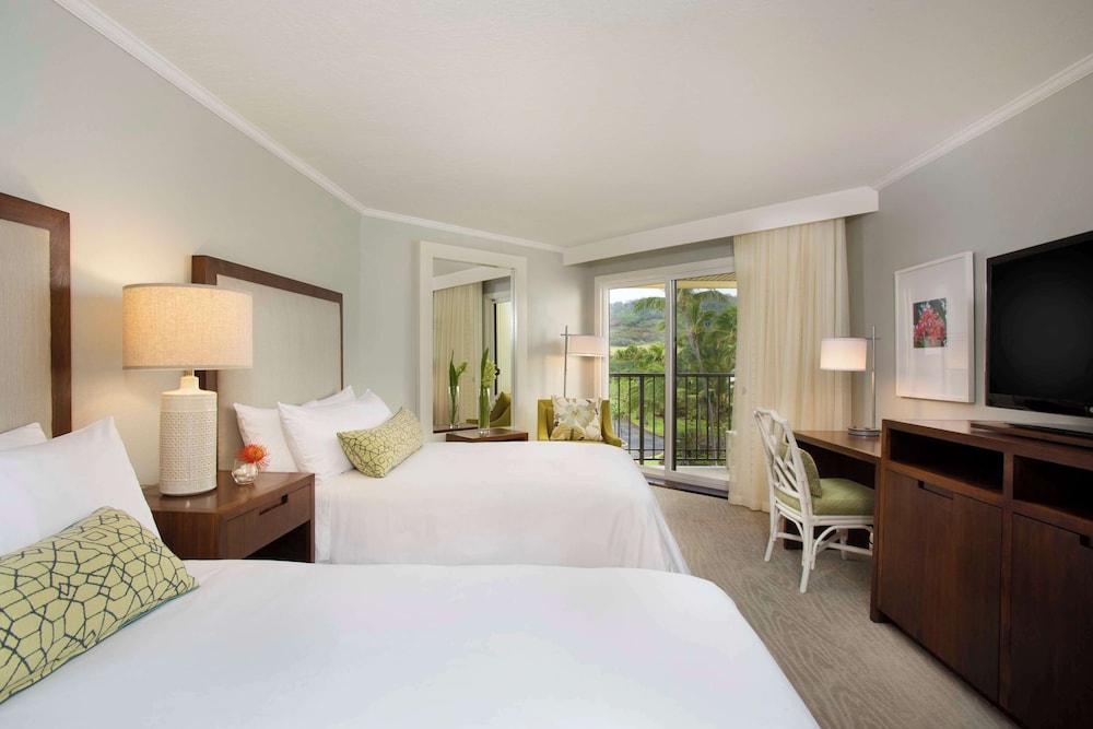 غرفة بريميوم بسرير مزدوج بإطلالة على الحديقة، OUTRIGGER Kauai Beach Resort & Spa 4/6