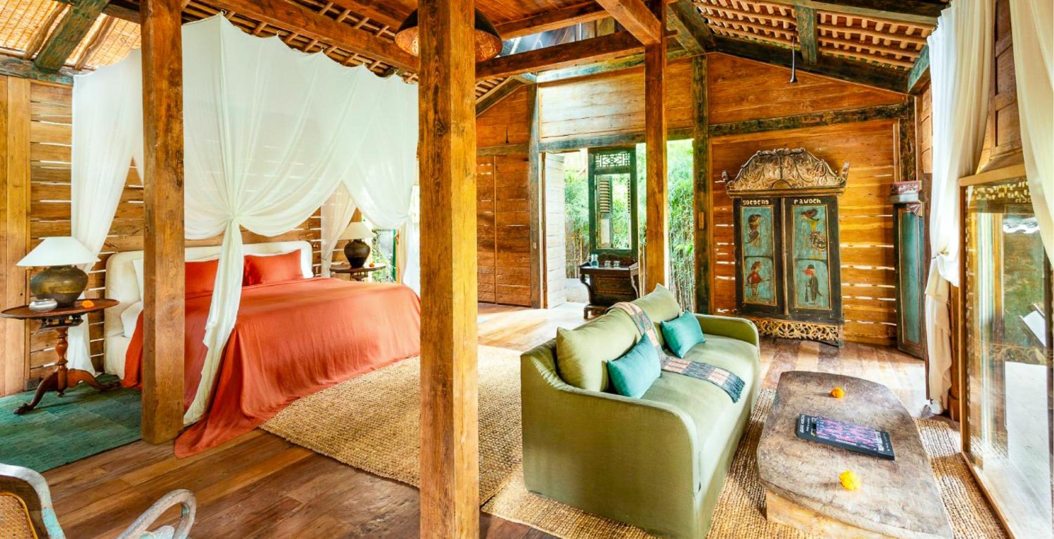 1 Bedroom, House, King Bed, Rice Field View