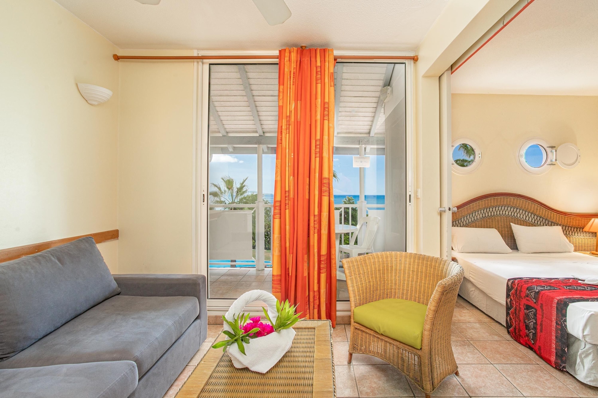 1 Bedroom, Superior, Twin Beds, Sea View, 2 Bathrooms, Sofa، Karibea Resort Sainte Luce Residence Caribia 5/10